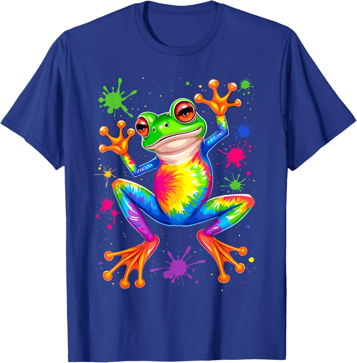 Cool Frog Tie Dye T-Shirt for Unique Style and Comfort - Fun Apparel - 1