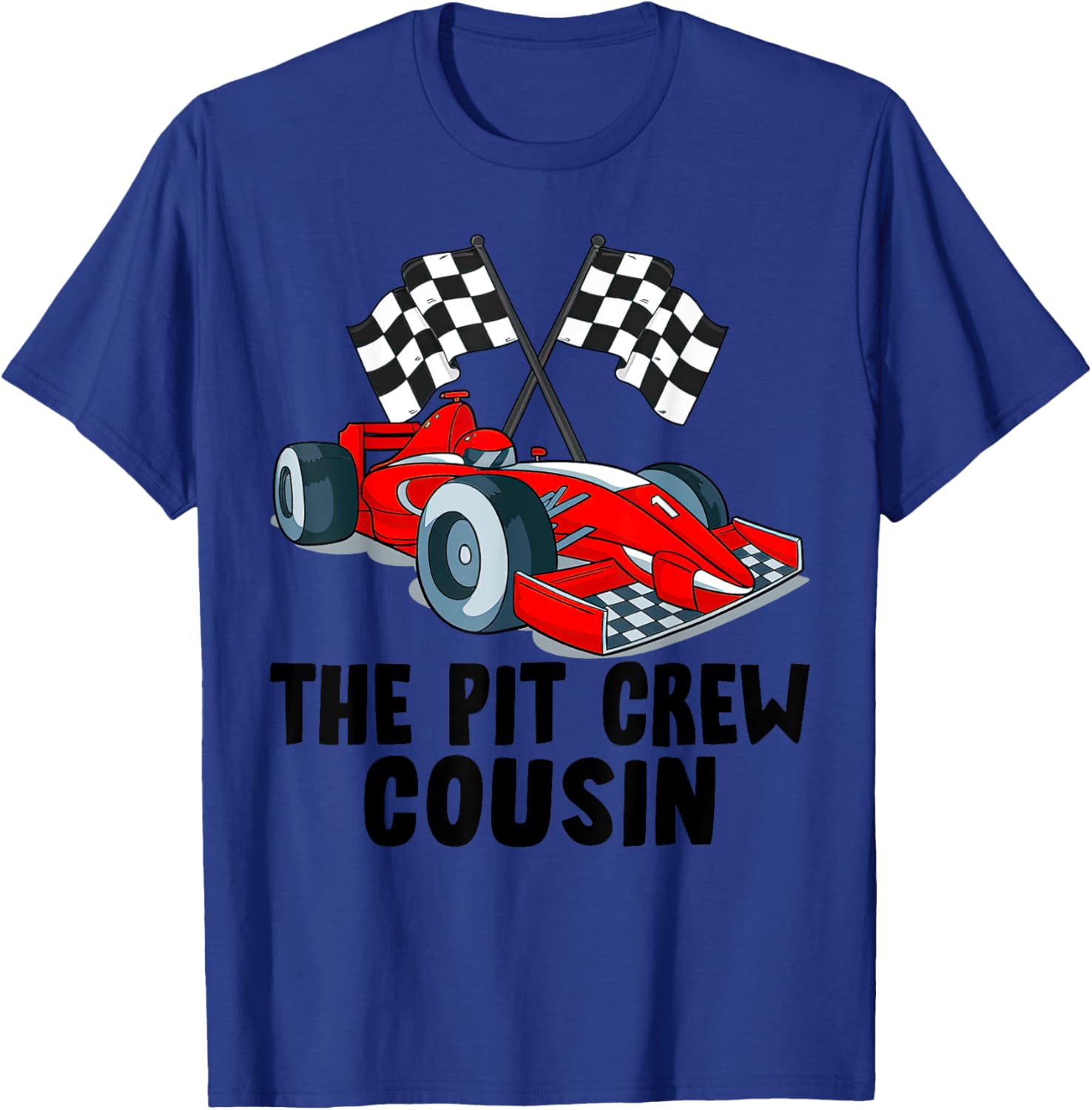 Cousin Pit Crew Racing Family T-Shirt for Car Birthday Party Fun - 4