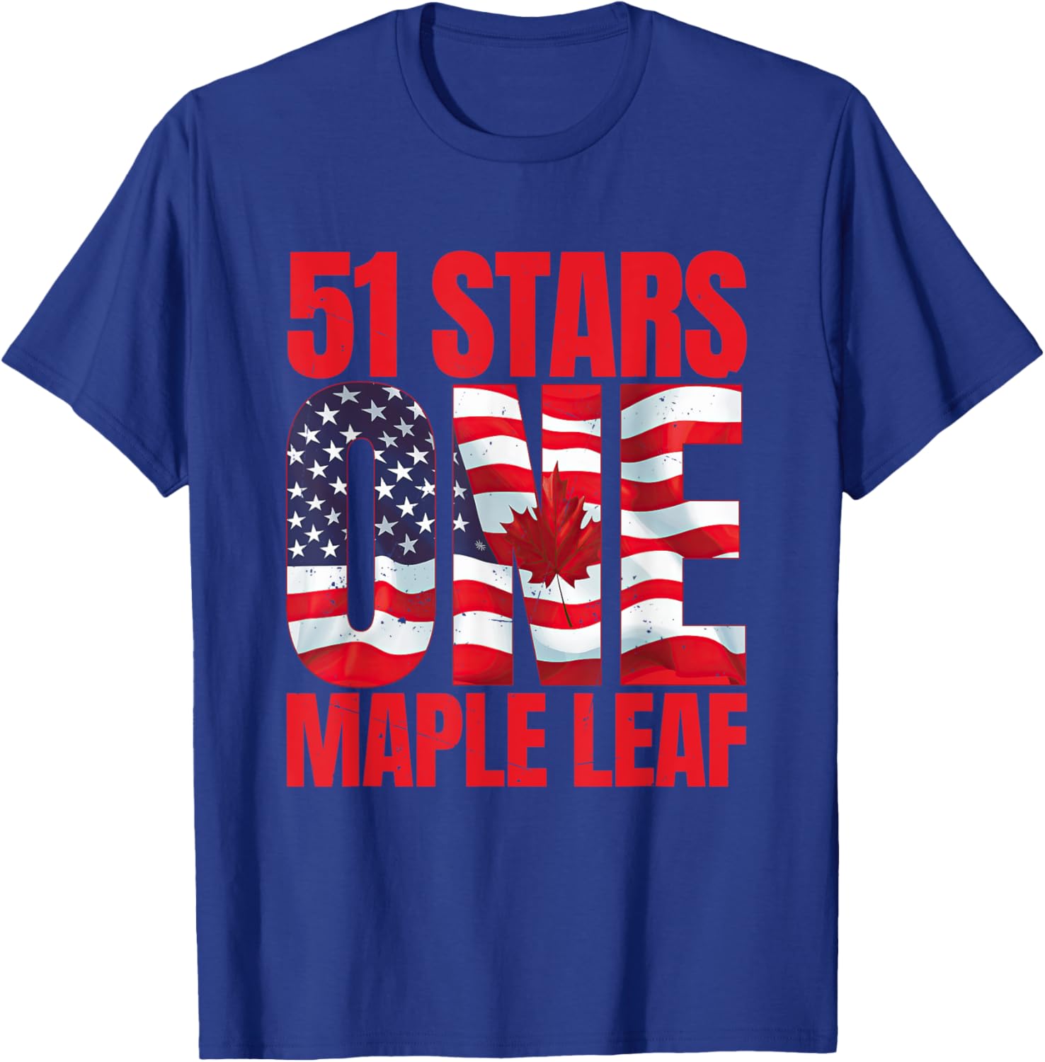 51 Stars One Maple Leaf T-Shirt for Satire and Joke Lovers - 21