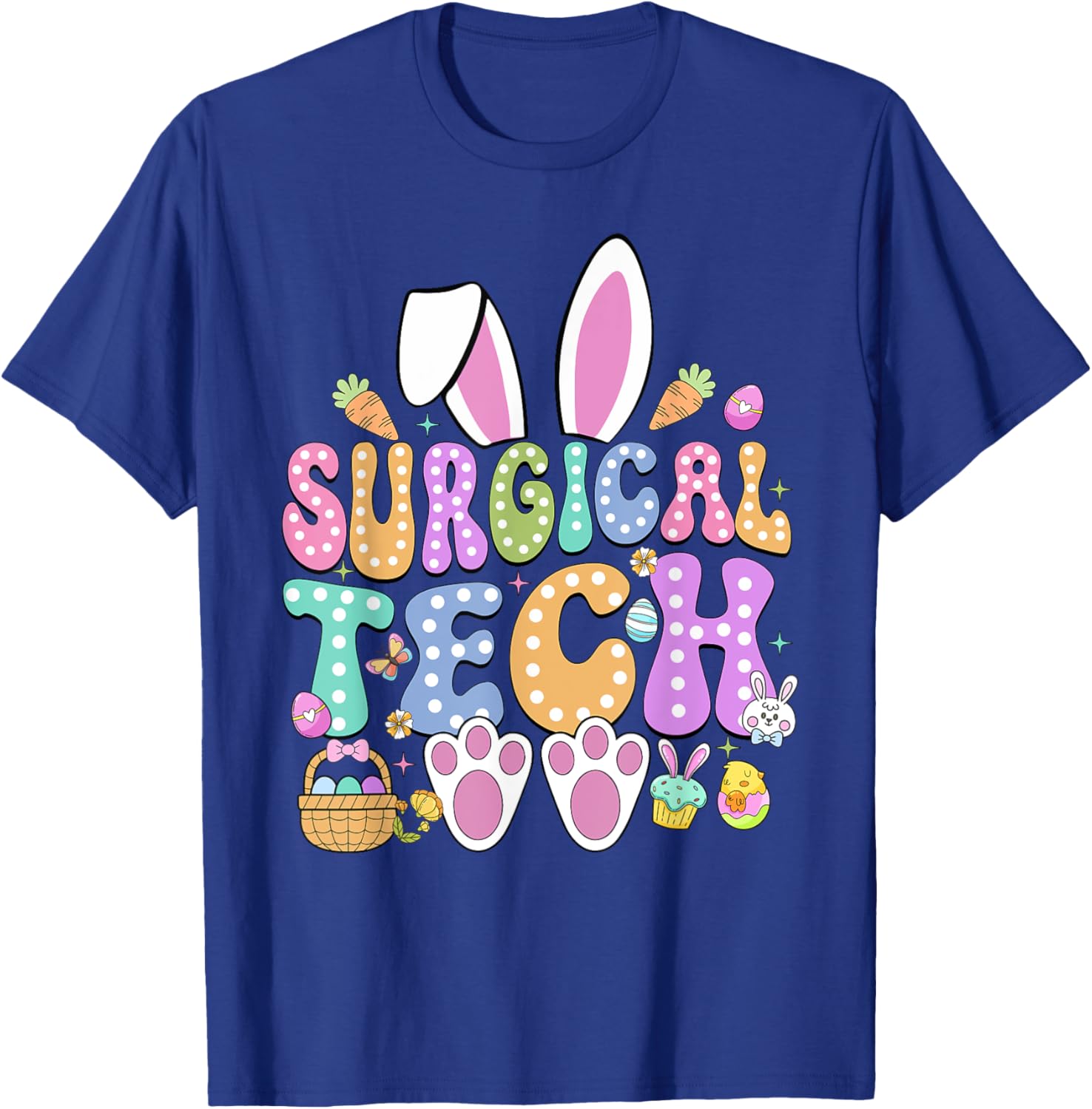 Surgical Tech Easter Bunny T-Shirt for Surgical Technicians Fun Gift - 4