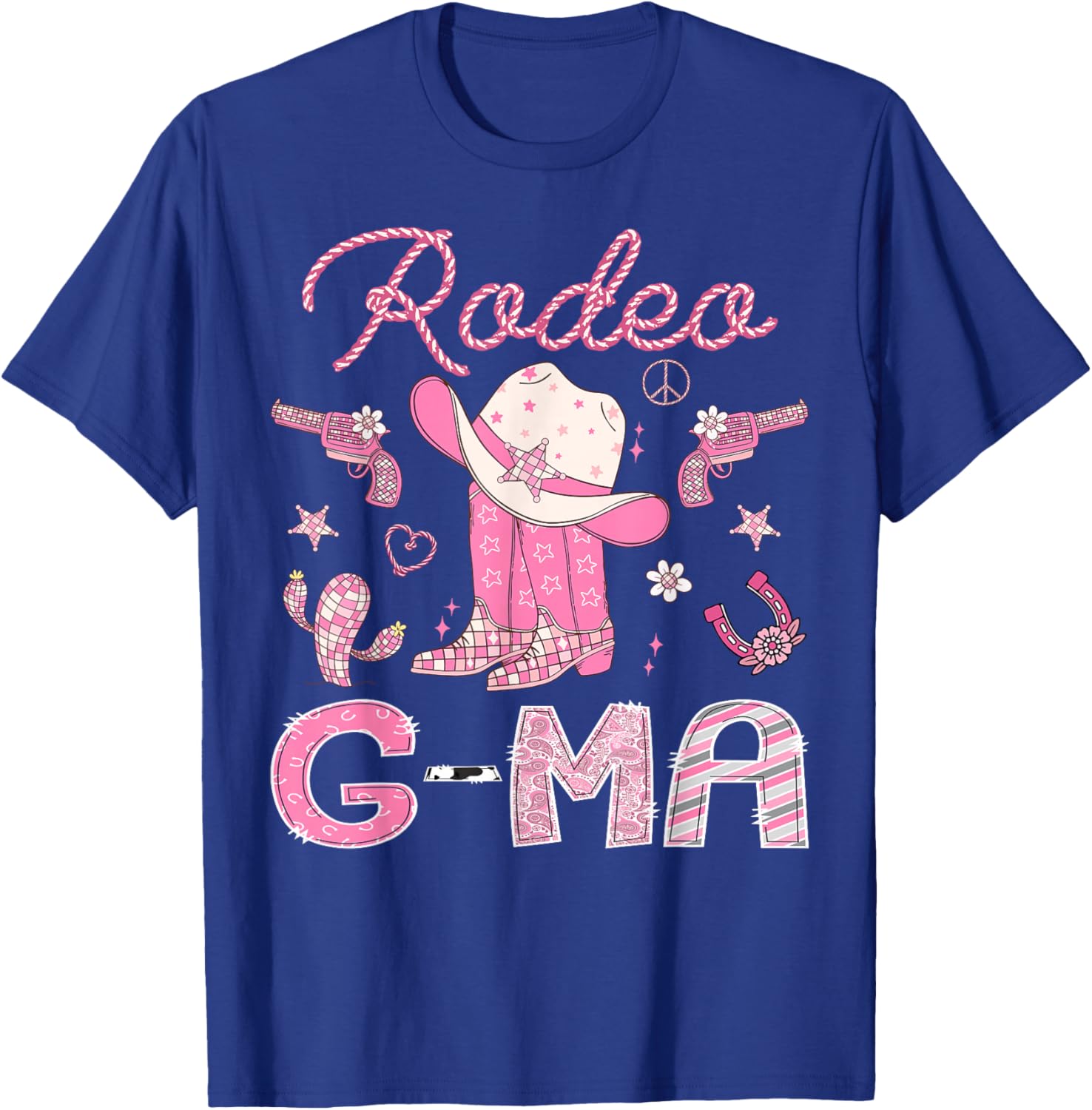 Rodeo G-Ma 1st Birthday Pink Boots Disco Cowgirl T-Shirt for Girls - 2