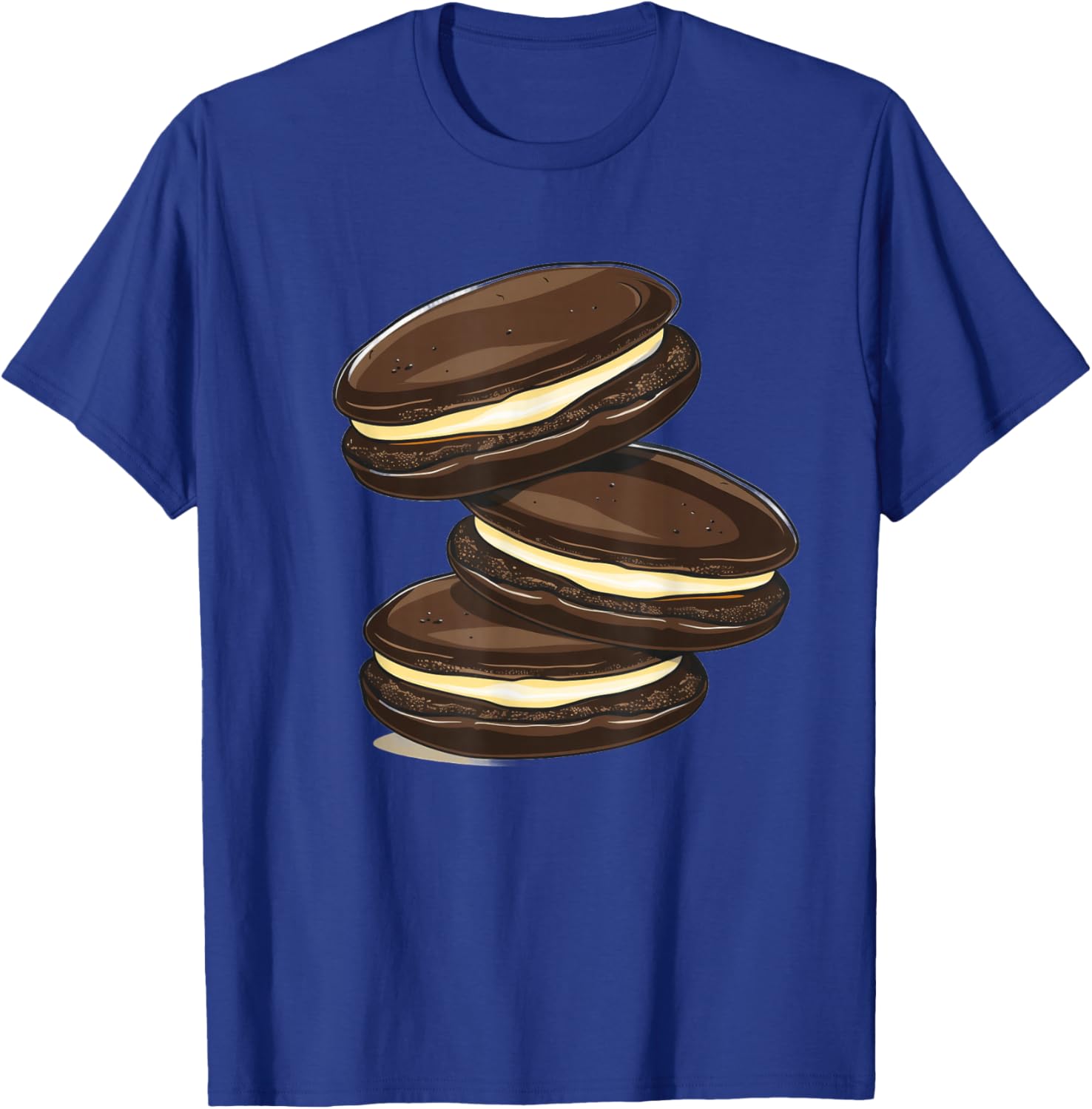 Bold Outline Whoopie Pies T-Shirt for Fun Food Lovers Clothing - 6