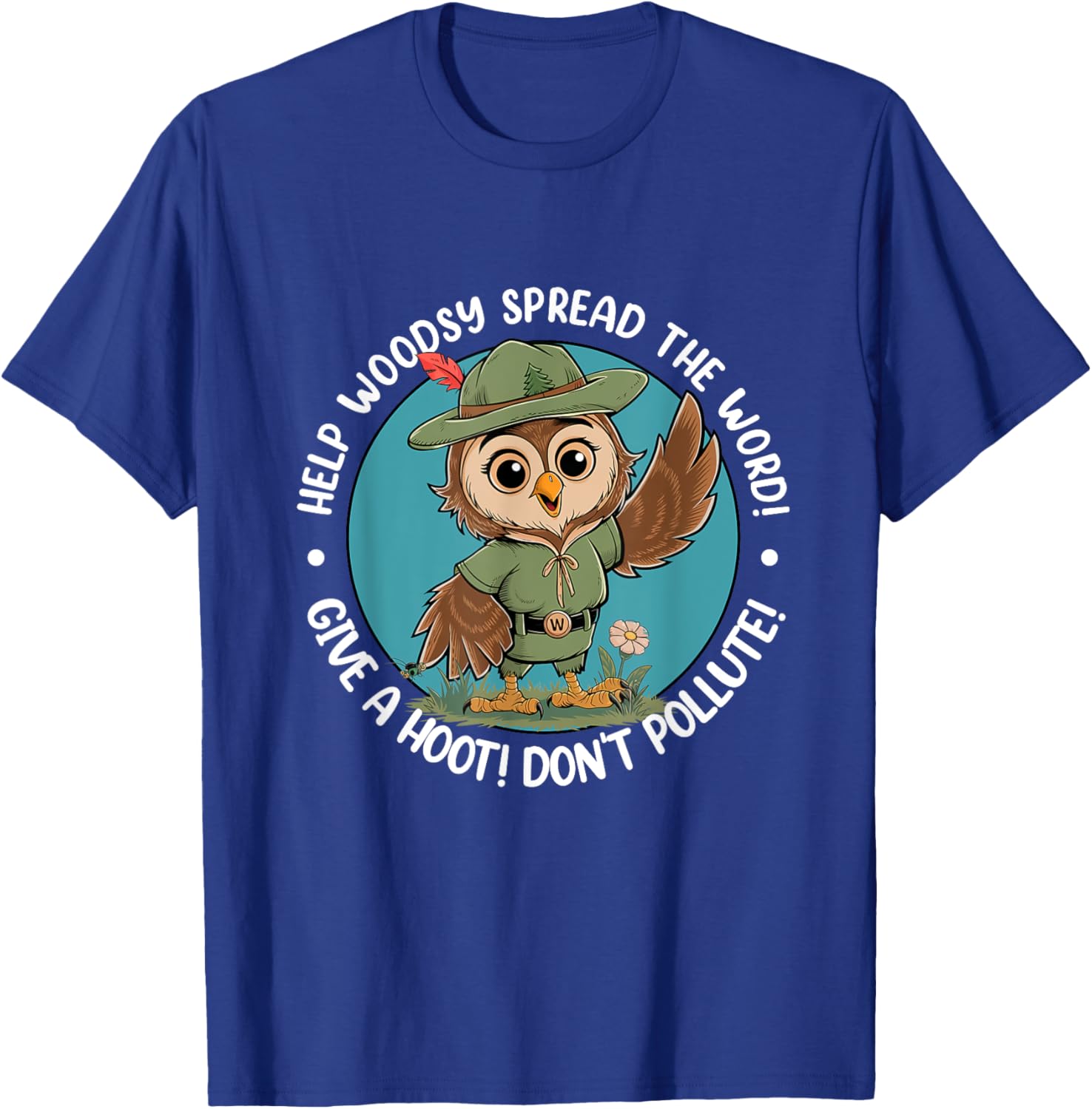 Woodsy Owl Give A Hoot Don't Pollute Vintage Retro T-Shirt for Nature Lovers - 13