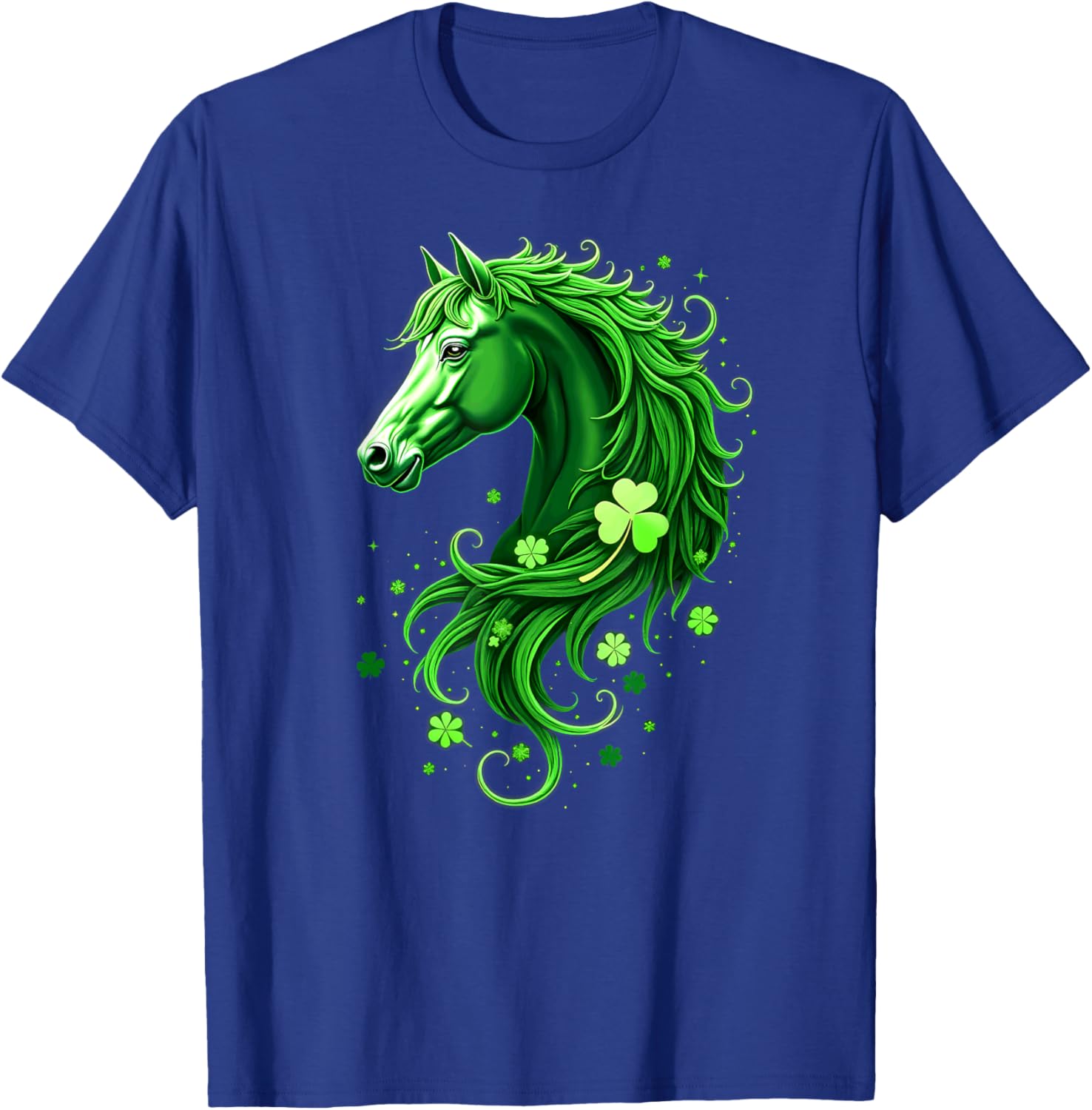 St Patrick's Day Horse Shamrocks T-Shirt for Festive Green Delight - 10