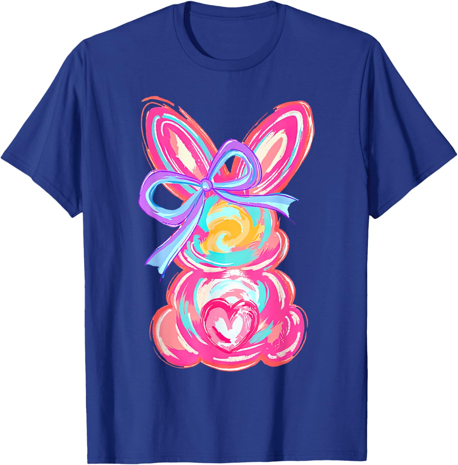 Coquette Bow Bunny Easter Shirt for Women and Girls Fun T-Shirt - 3