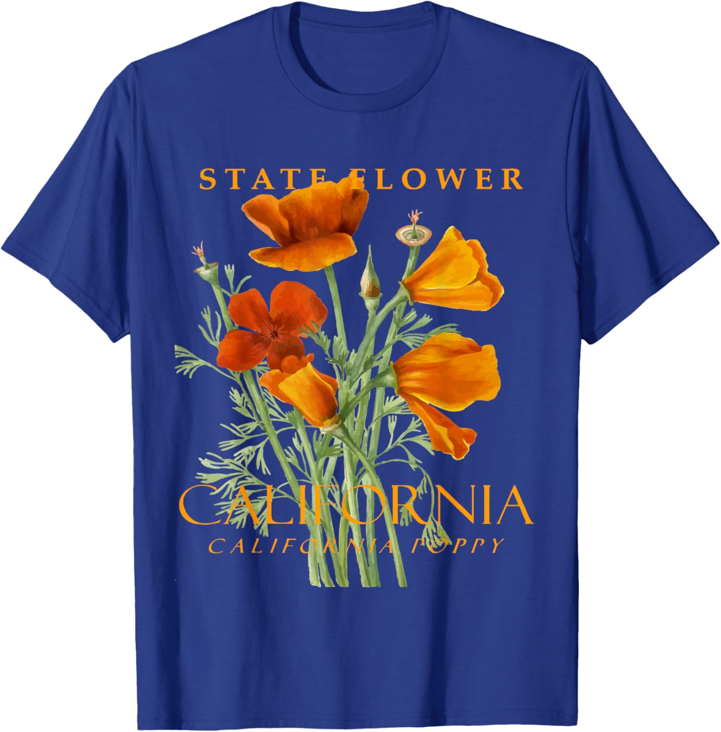 California Poppy T-Shirt for Nature Lovers - Stylish Floral Apparel - 18