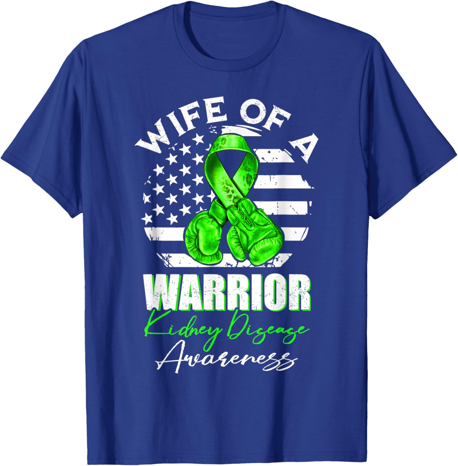 Wife of a Warrior Kidney Disease Awareness T-Shirt for Supportive Spouses - 2