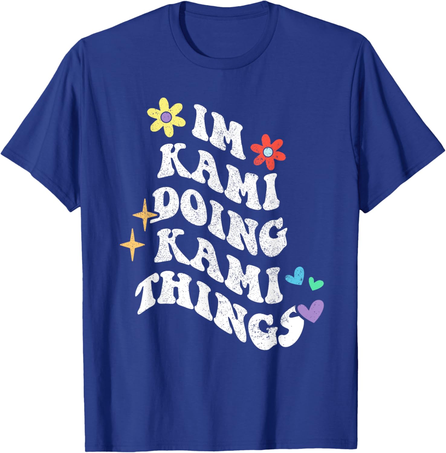 Retro Groovy Kami Doing Funny Things Mother's Day T-Shirt for Moms - 14