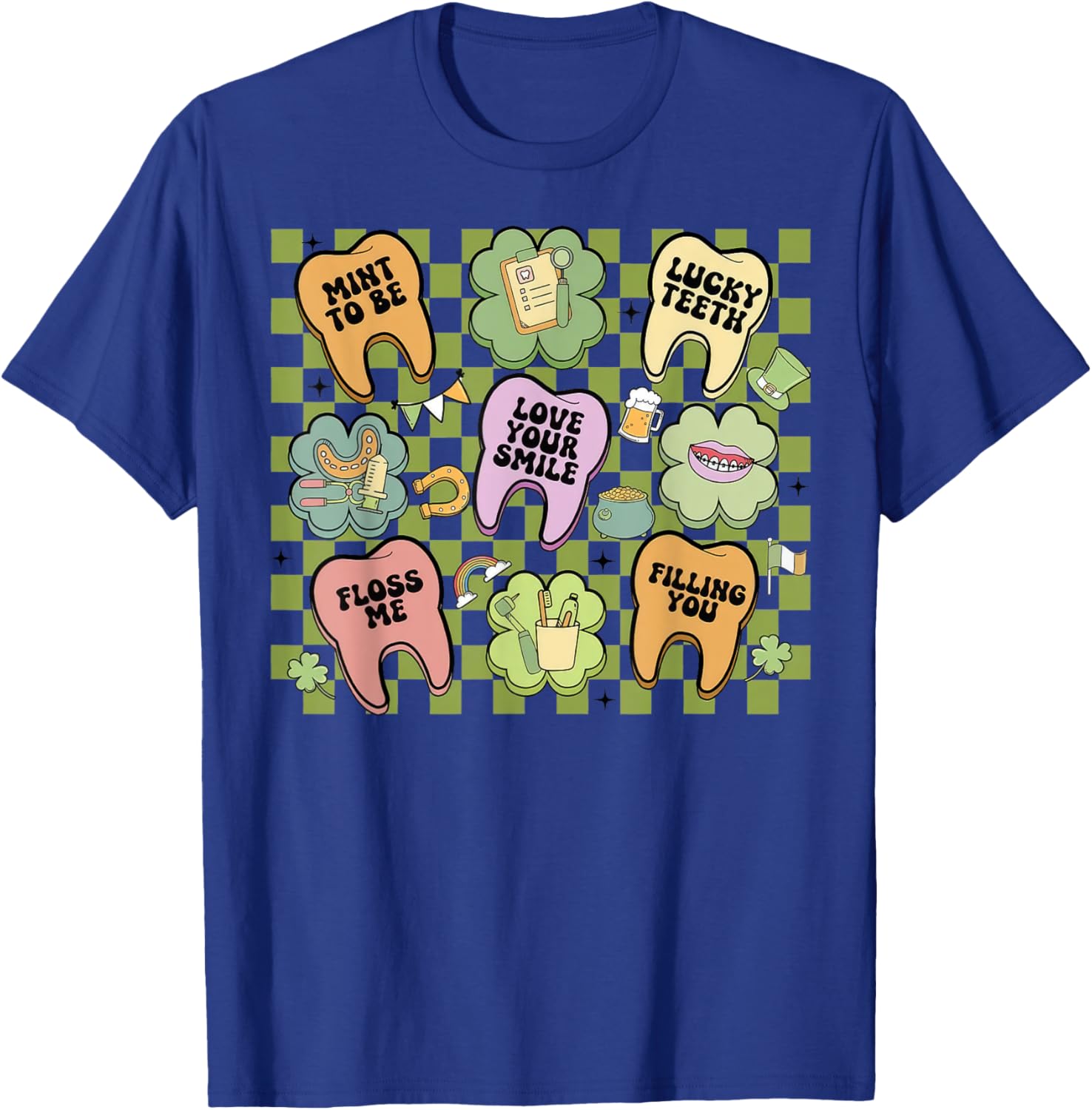 Retro Irish Dentist T-Shirt for St Patrick's Day Dental Squad Fun - 22