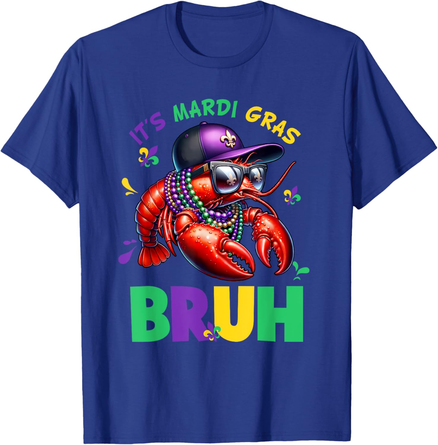 Cute Bruh Mardi Gras Crawfish T-Shirt for Kids - Fun Festival Fashion - 15
