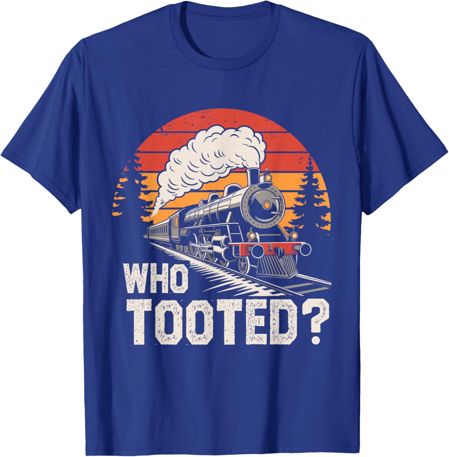 Who Tooted Train Lover T-Shirt for Boys Men Women Kids Fun Railroad Tee - 3