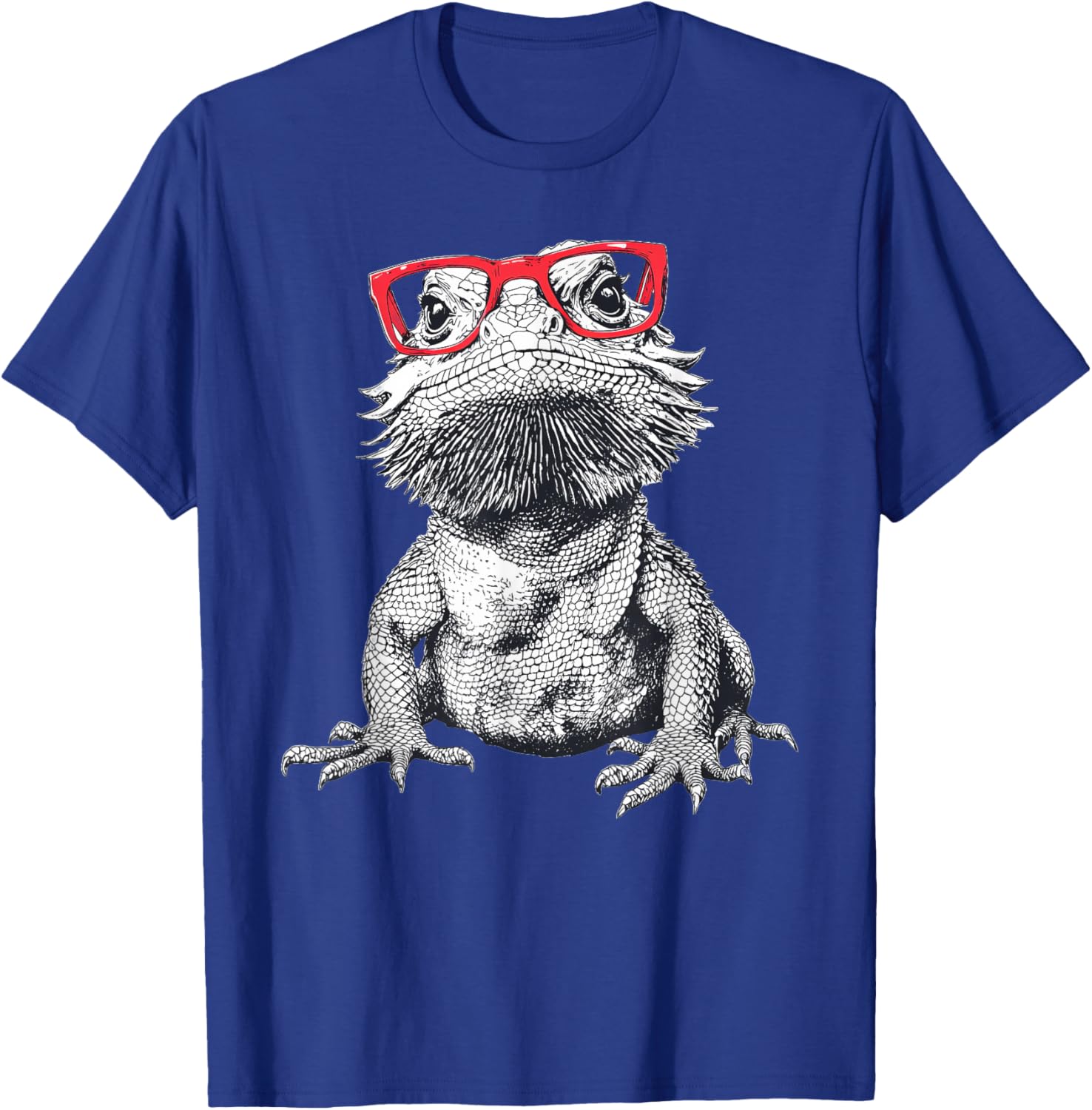 Cool Bearded Dragon Nerdy Glasses T-Shirt for Fun Animal Lovers - 8