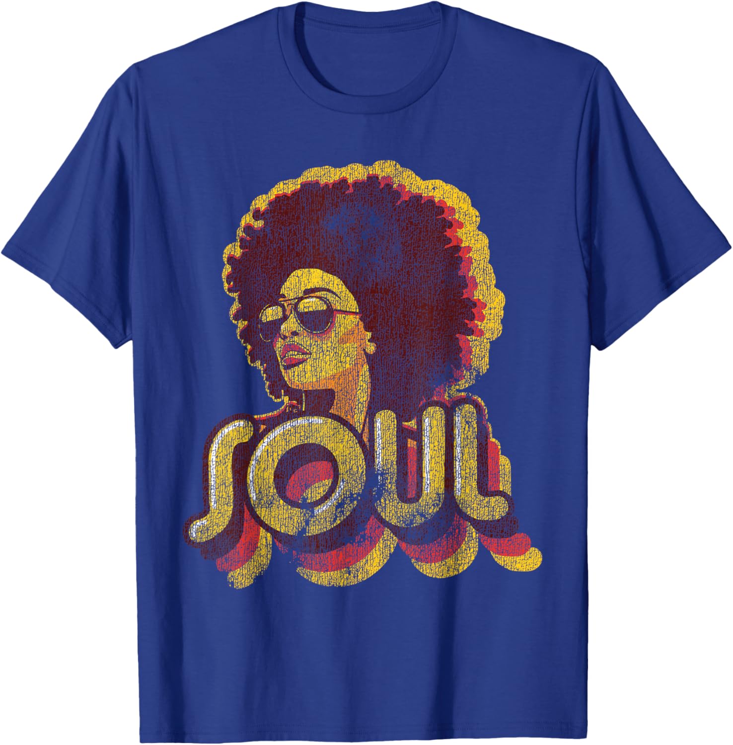 Retro 70s Funk Afro Soul T-Shirt for Vintage Style Lovers - 23