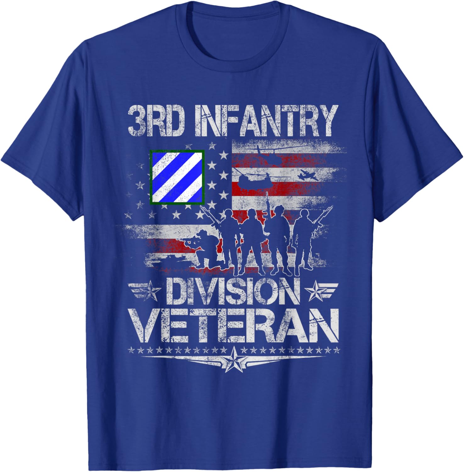3rd Infantry Division Veteran US Flag T-Shirt for Military Pride - 15