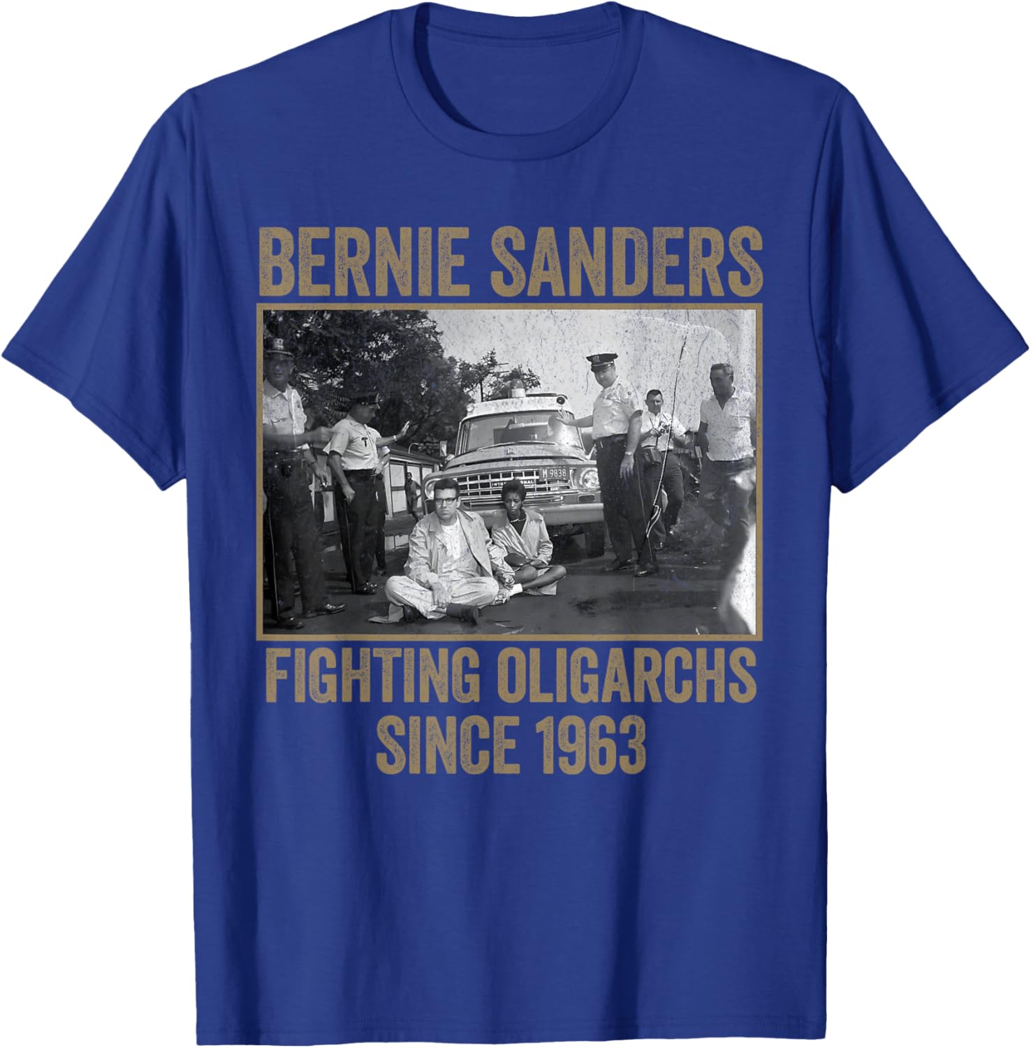 Bernie Fighting Oligarchs Protest T-Shirt for Activists and Supporters - 2