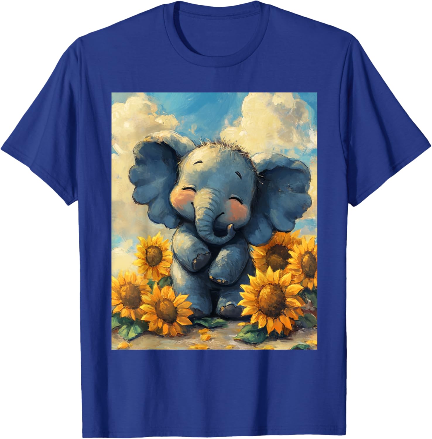 Adorable Sunflower Elephant T-Shirt for Kids - Perfect for Boys and Girls - 9