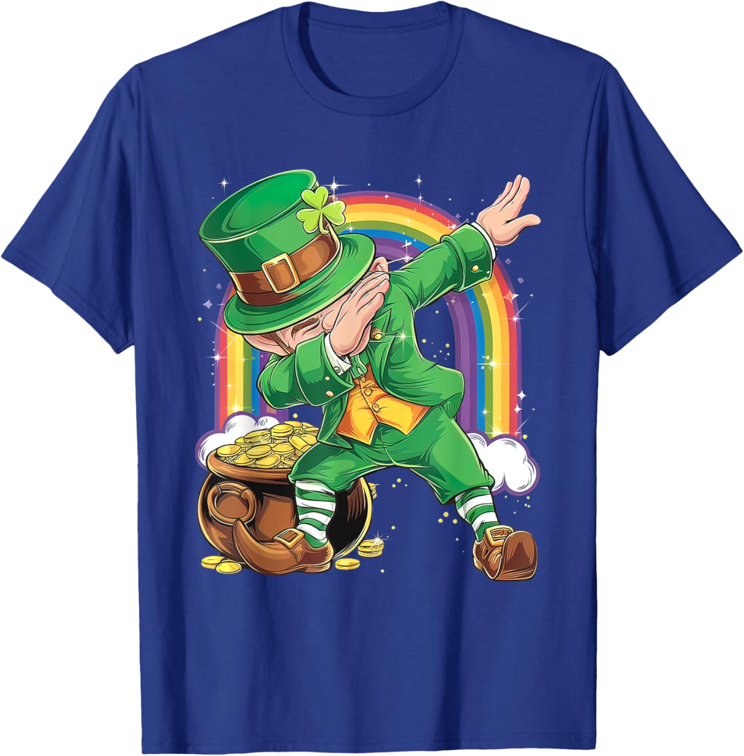 St Patricks Day Dabbing Leprechaun T-Shirt for Men, Women, Kids - 3