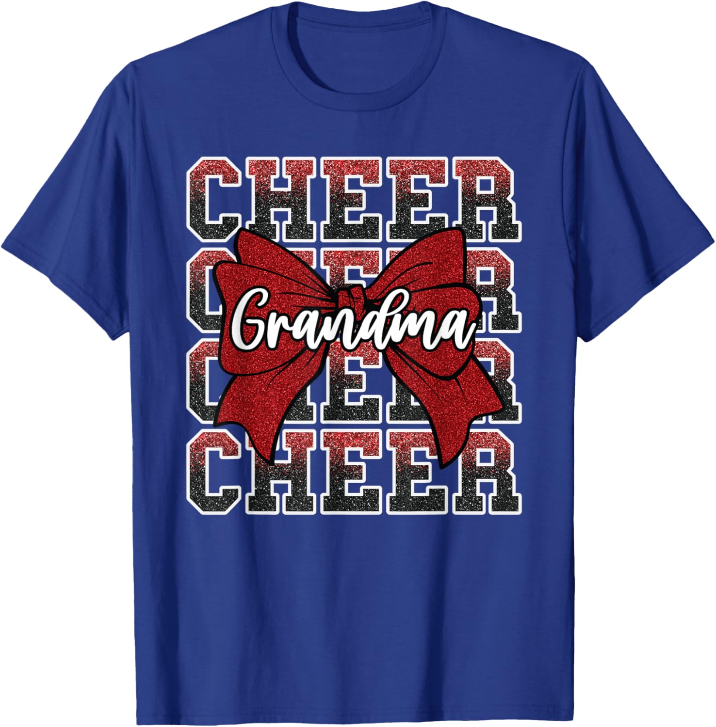 Cheer G-Ma Grandma Cheerleader Red T-Shirt for Cheer Fans and Family - 6