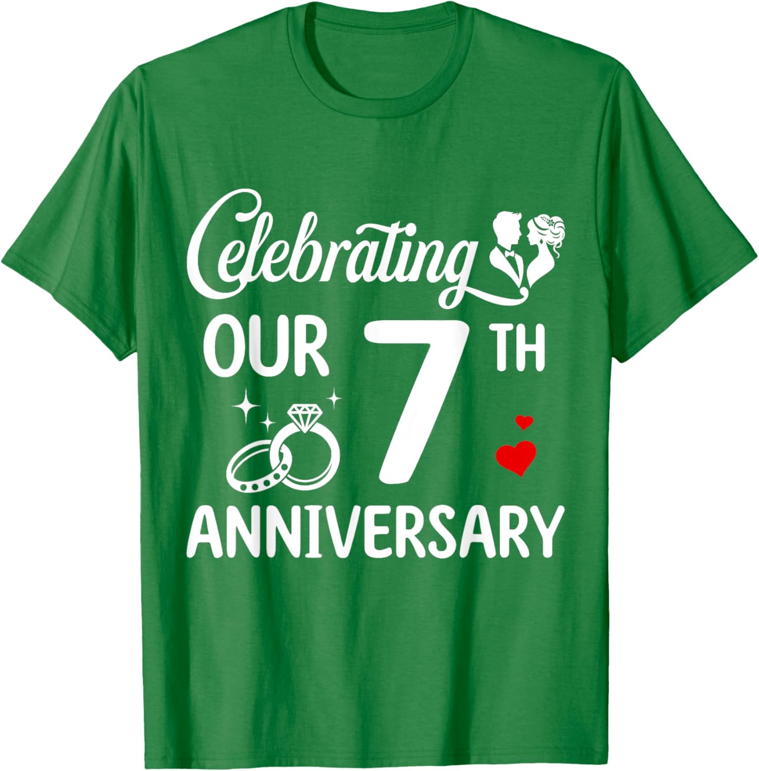 Celebrate 7 Years of Love with Our Anniversary T-Shirt for Couples - 9