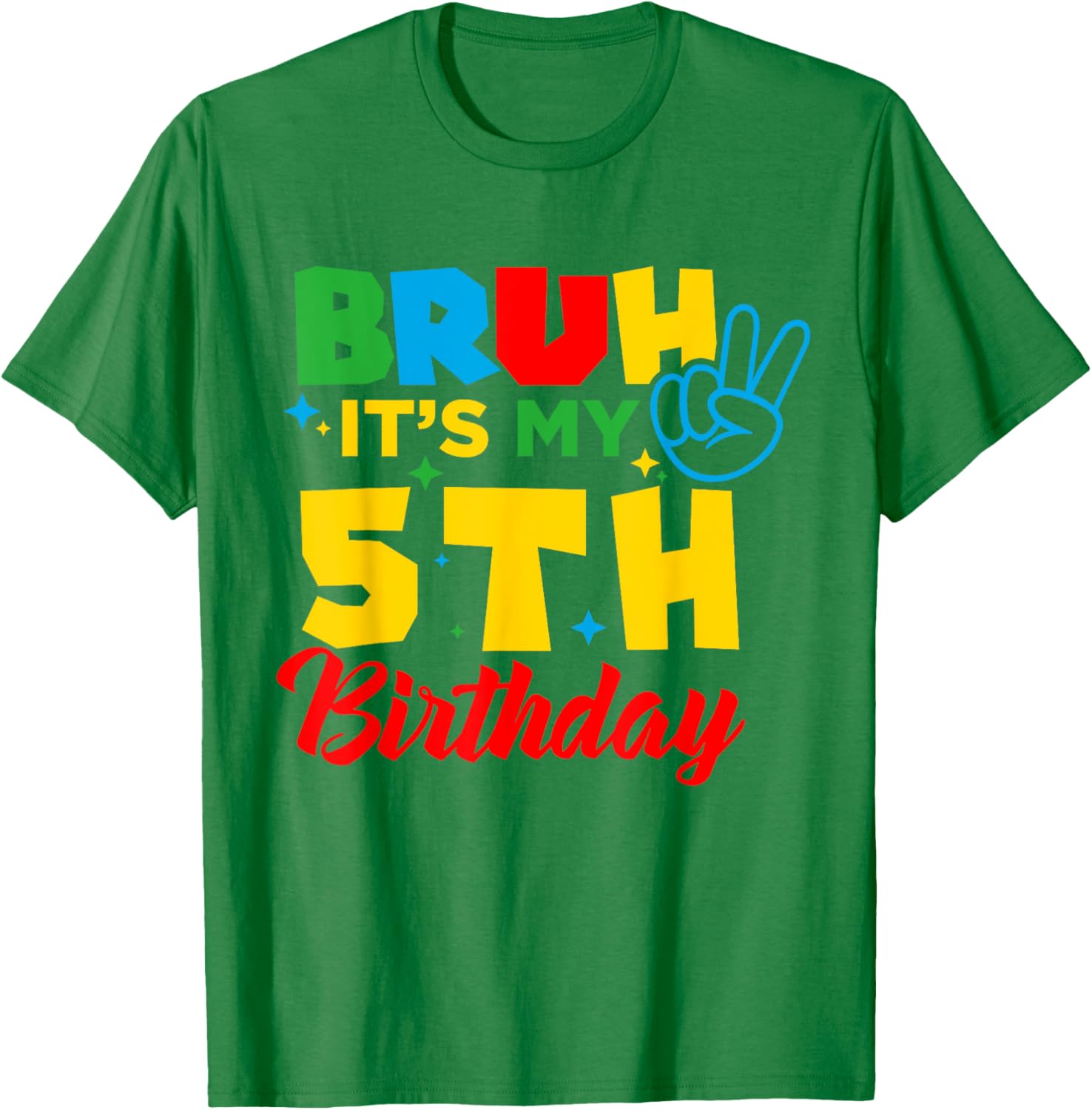Bruh I'm 5 Gamer T-Shirt for 5th Birthday Celebration Fun! - 21