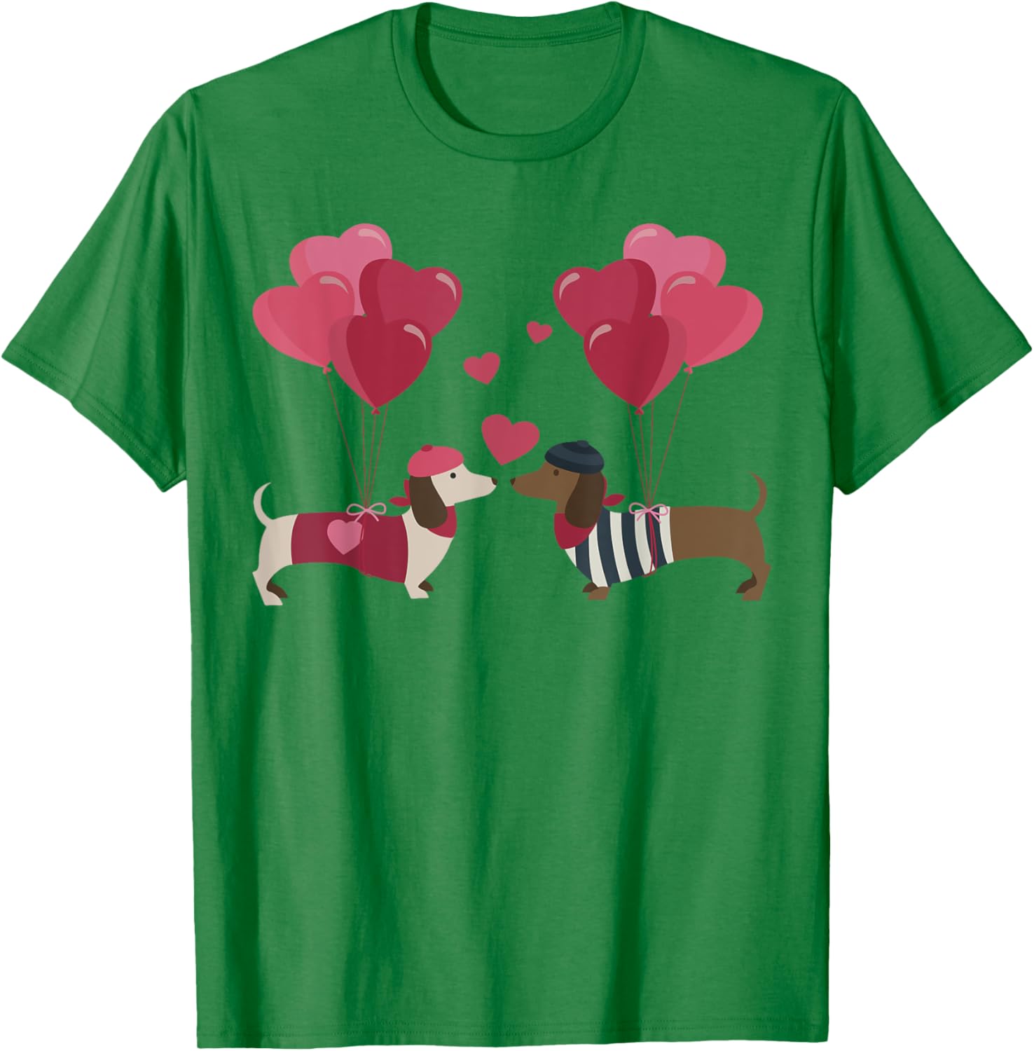 Cute Dachshund Valentine's Day T-Shirt for Dog Moms and Dads - 8