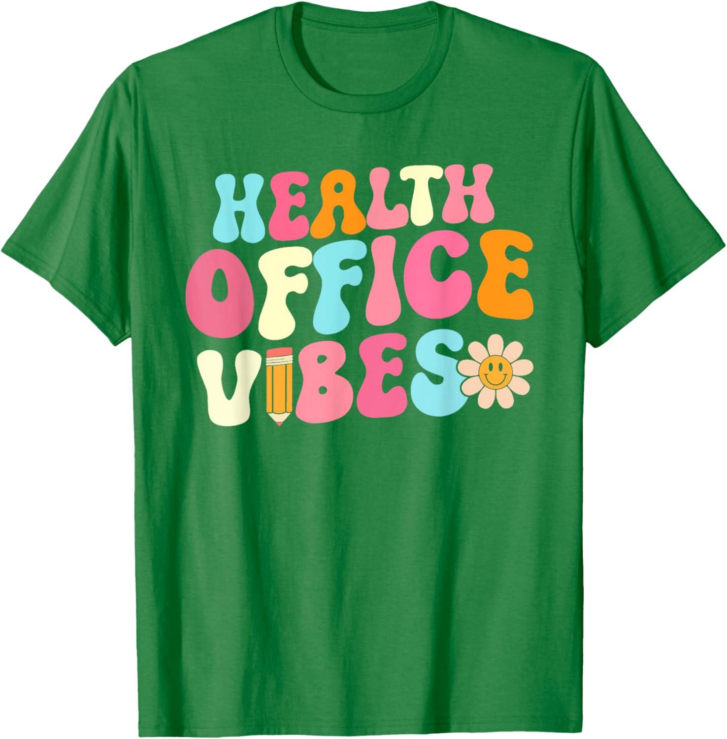 Retro Health Office Vibes T-Shirt for School Nurses and Girls - 1