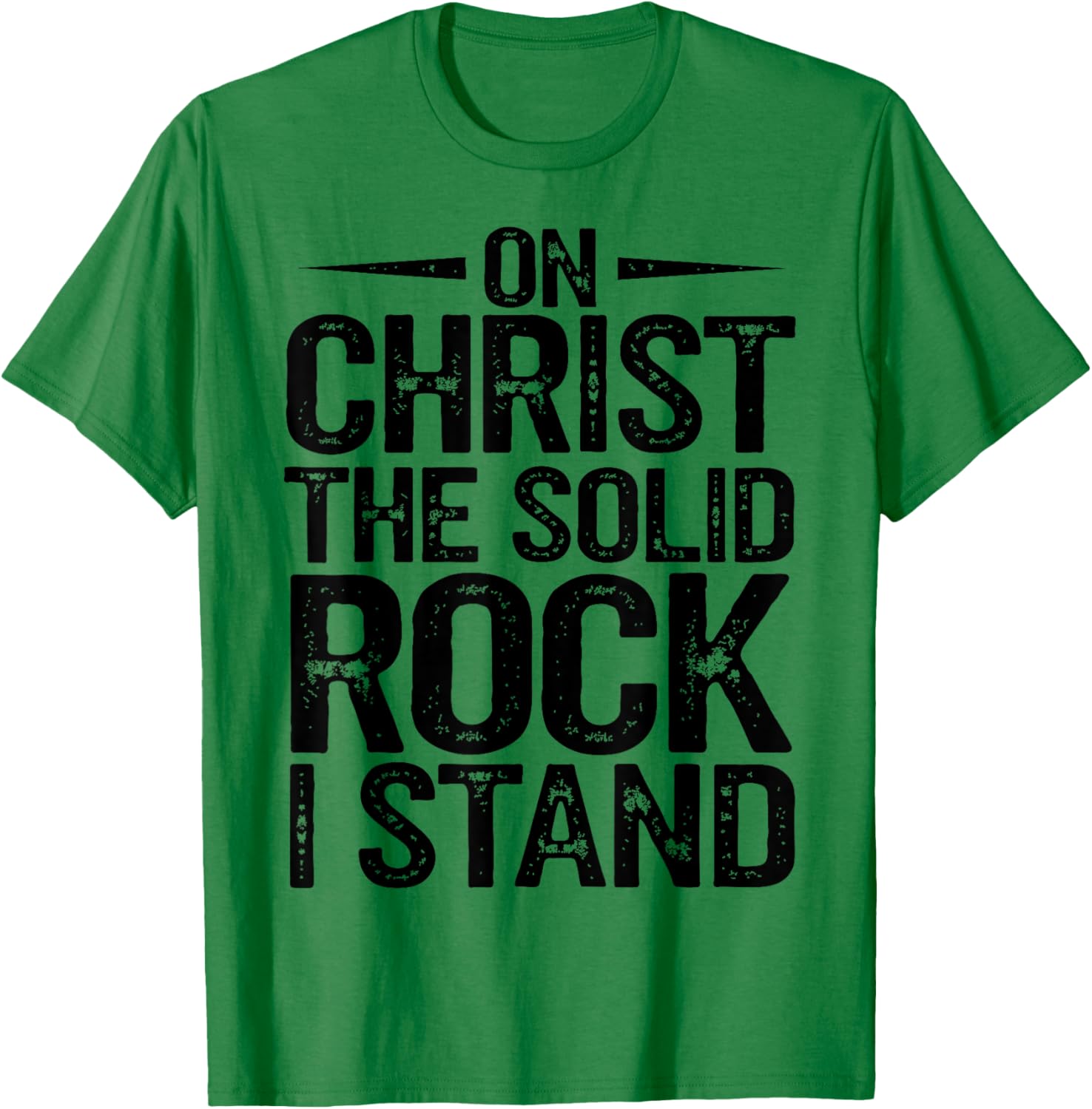 Christian Hymn T-Shirt On Christ the Solid Rock I Stand - Faith Apparel - 8