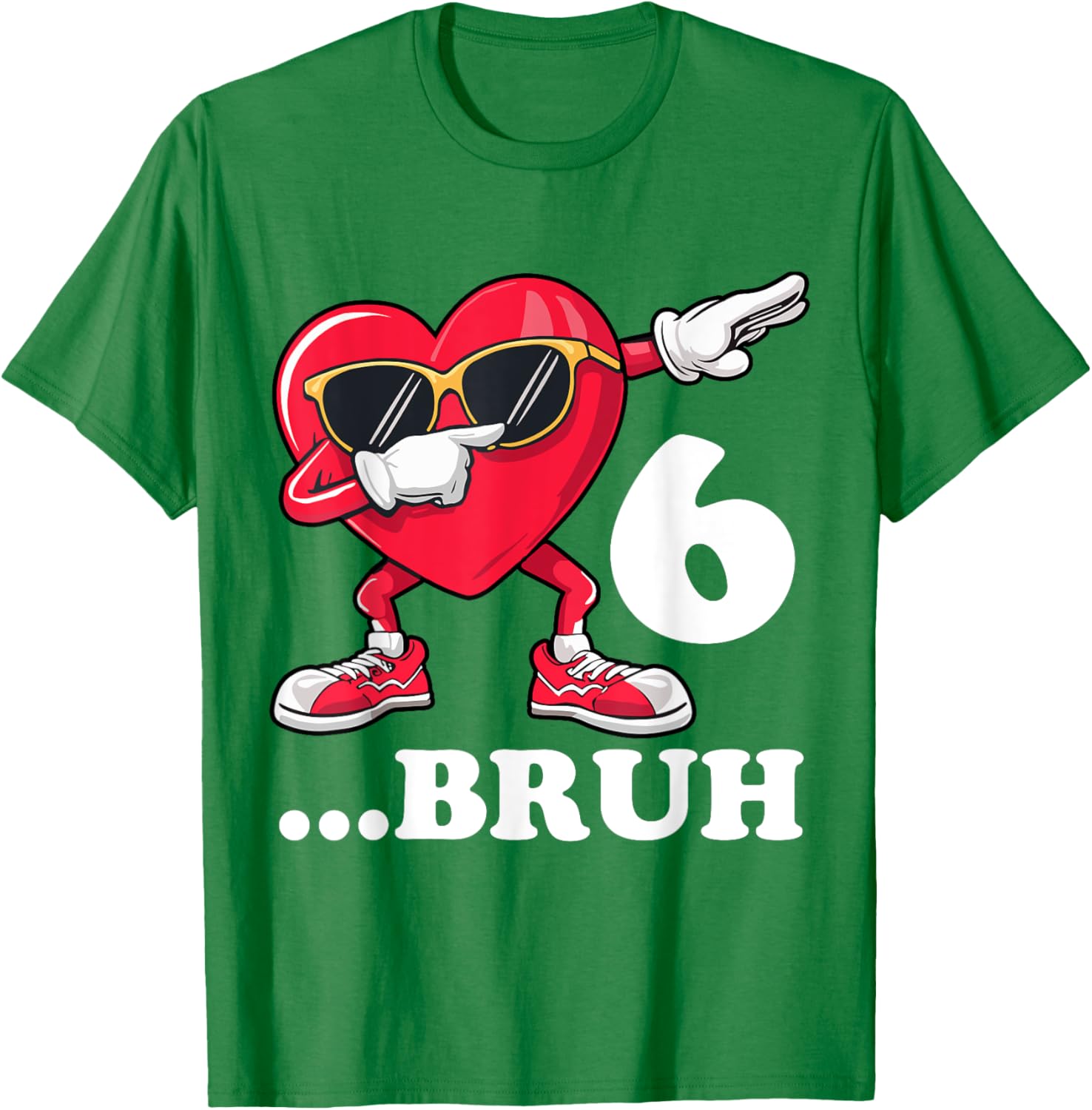 Bruh Dabbing Birthday Boy T-Shirt for 6 Year Old Fun Celebration Gear - 12