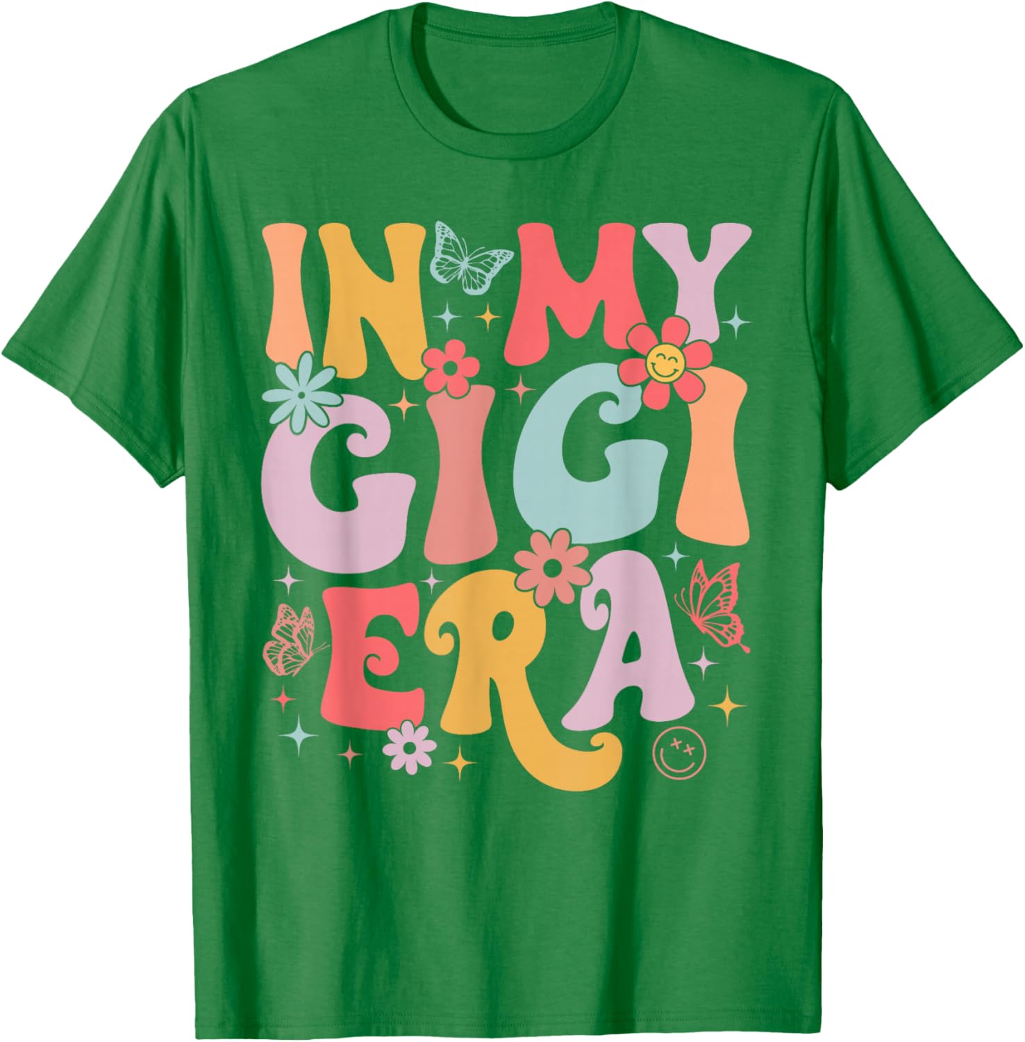 In My Gigi Era Retro Butterfly T-Shirt for Stylish Moms on Mother's Day - 17