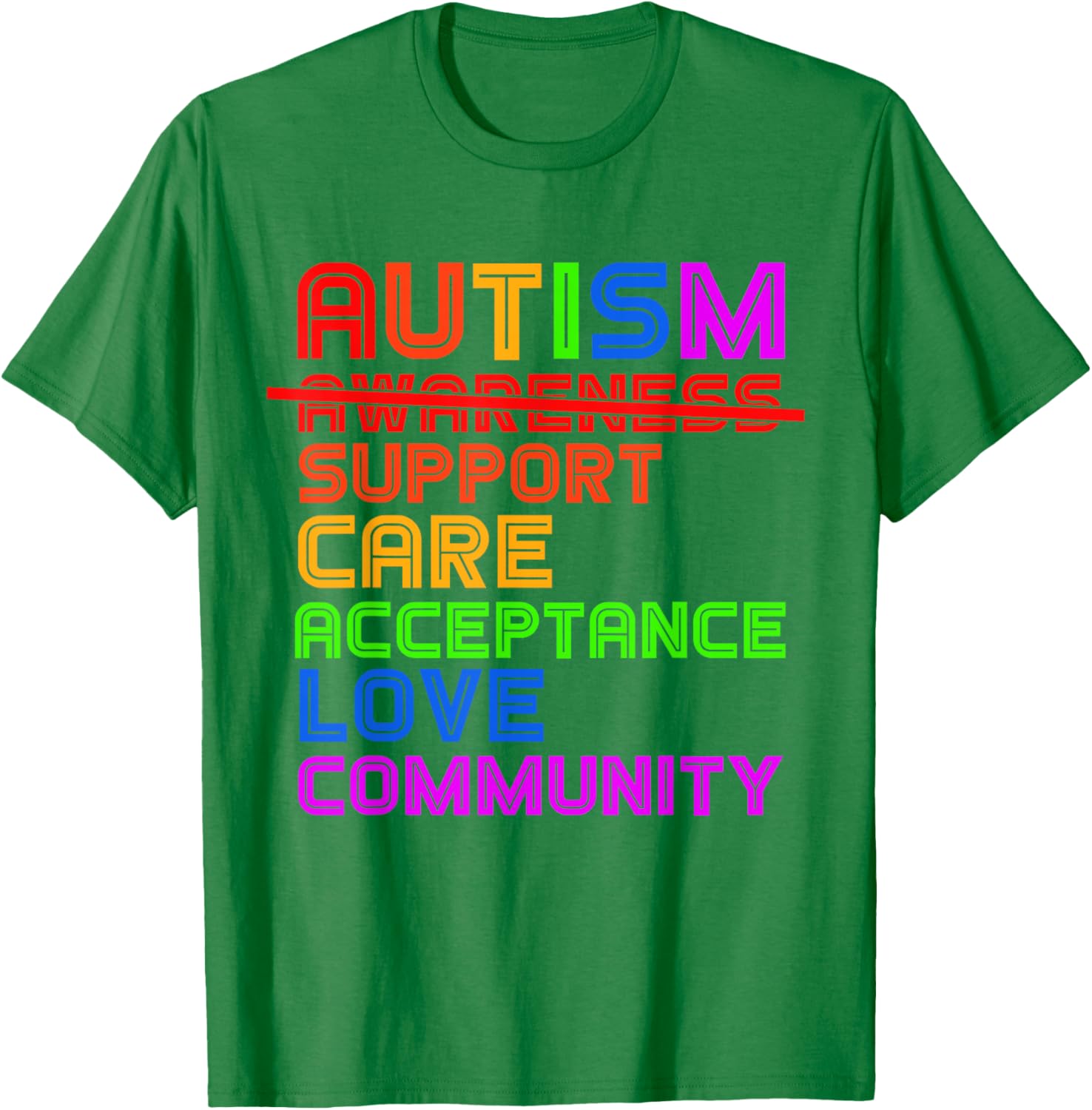 Autism Awareness T-Shirt for Men, Women, and Kids - Support Acceptance - 1