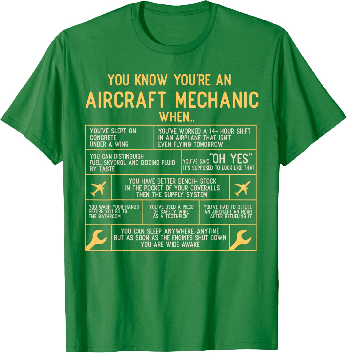 You Know You're An Aircraft Mechanic T-Shirt for Aviation Enthusiasts - 6