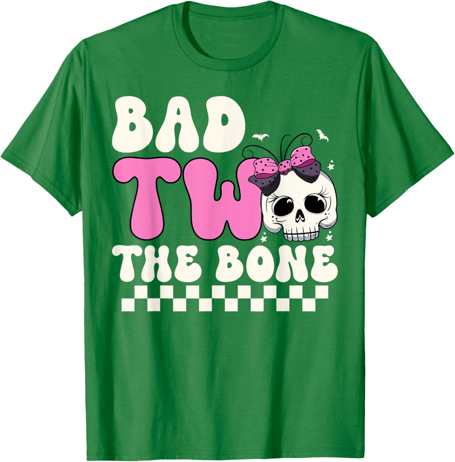 Bad Two The Bone Spooky 2nd Birthday T-Shirt for Girls - 6