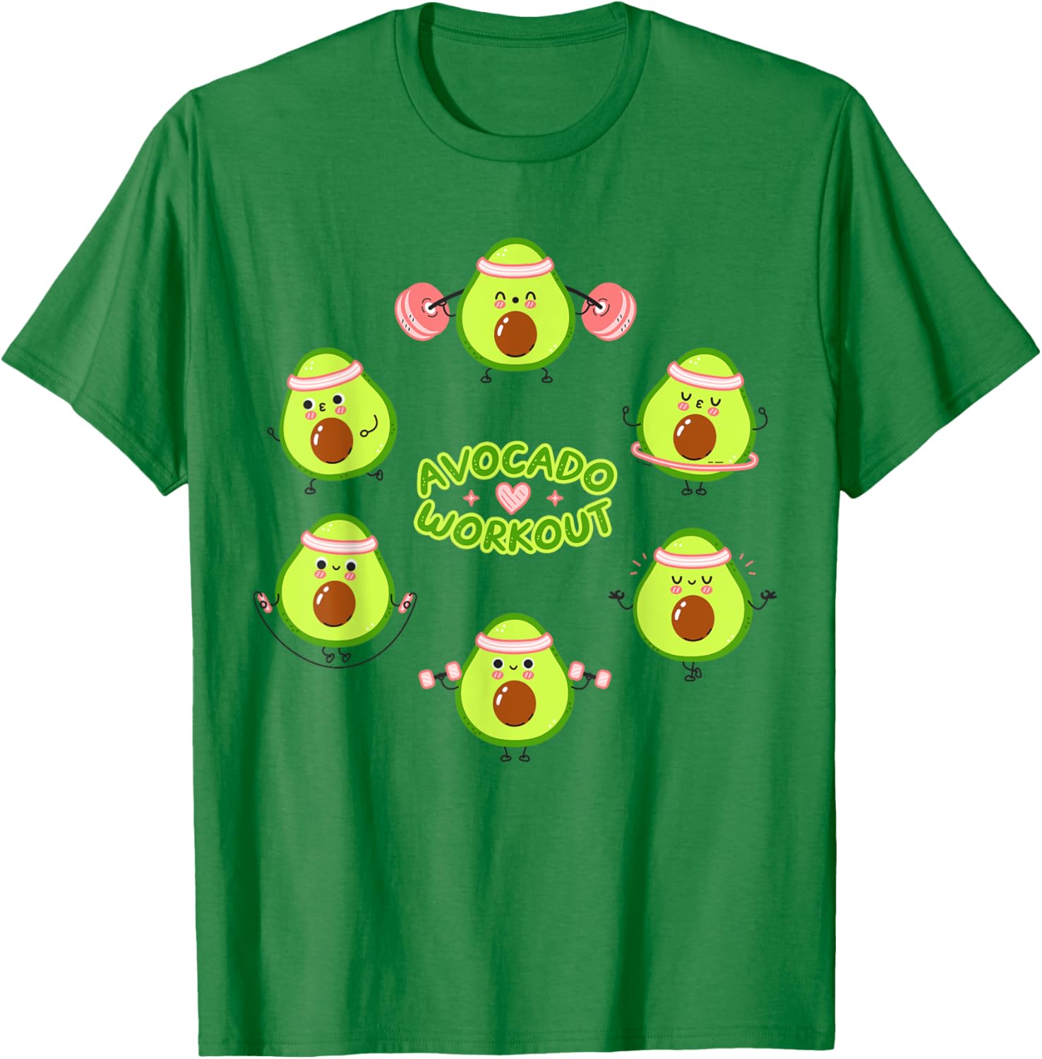 Avocado Workout Guacamole T-Shirt for Vegan Mexican Food Lovers - 12