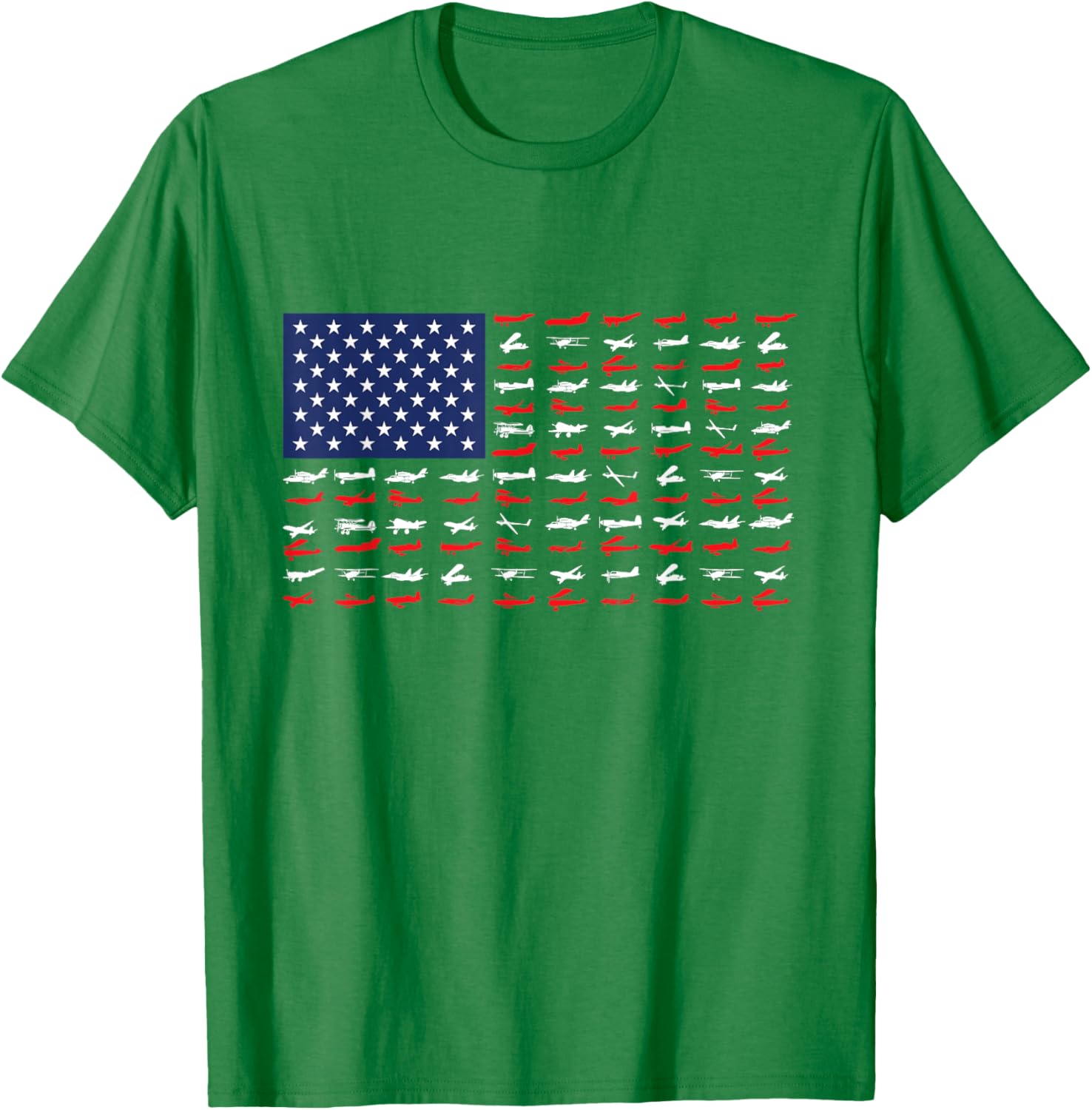 Airplane US Flag Pilot T-Shirt for Aviation Enthusiasts and Travelers - 3