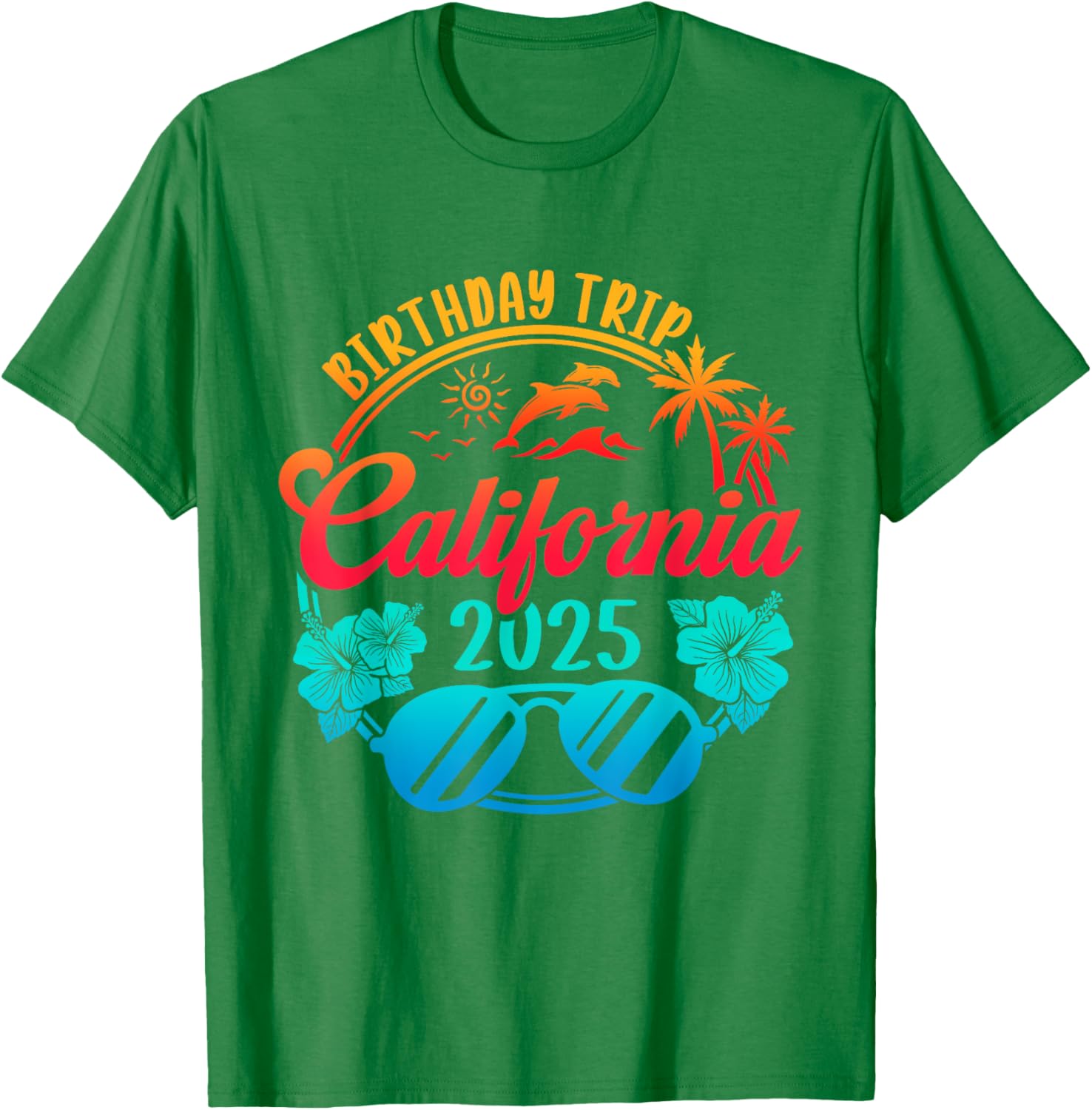 California Birthday Cruise Vacation T-Shirt for 2025 Celebration Fun - 15