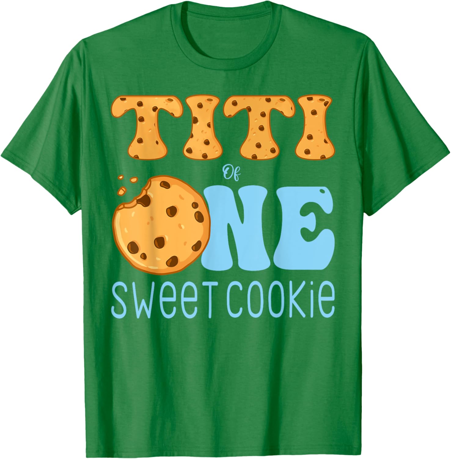Titi Of One Sweet Cookies and Milk Birthday Party T-Shirt for Kids - 4