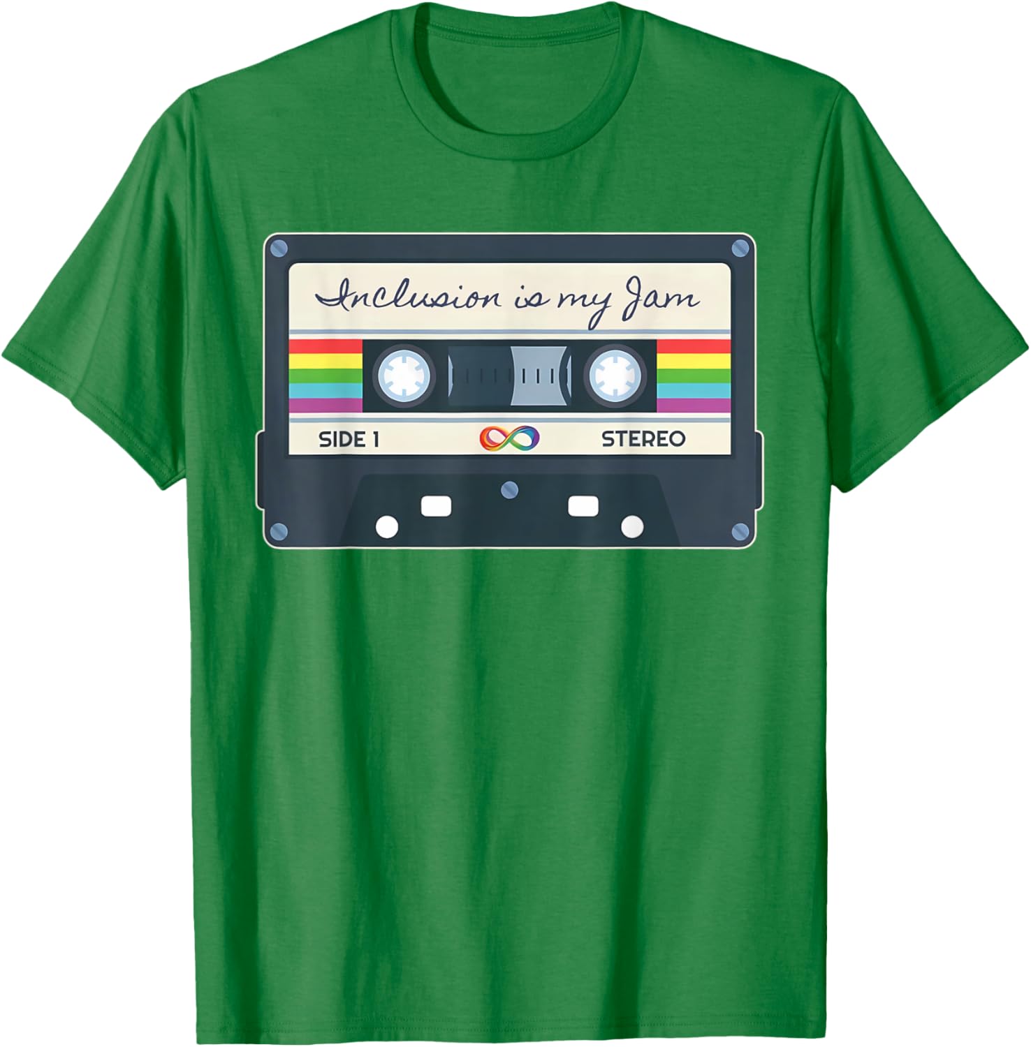 Autism Awareness Inclusion Is My Jam SPED Teacher Cassette T-Shirt - 13