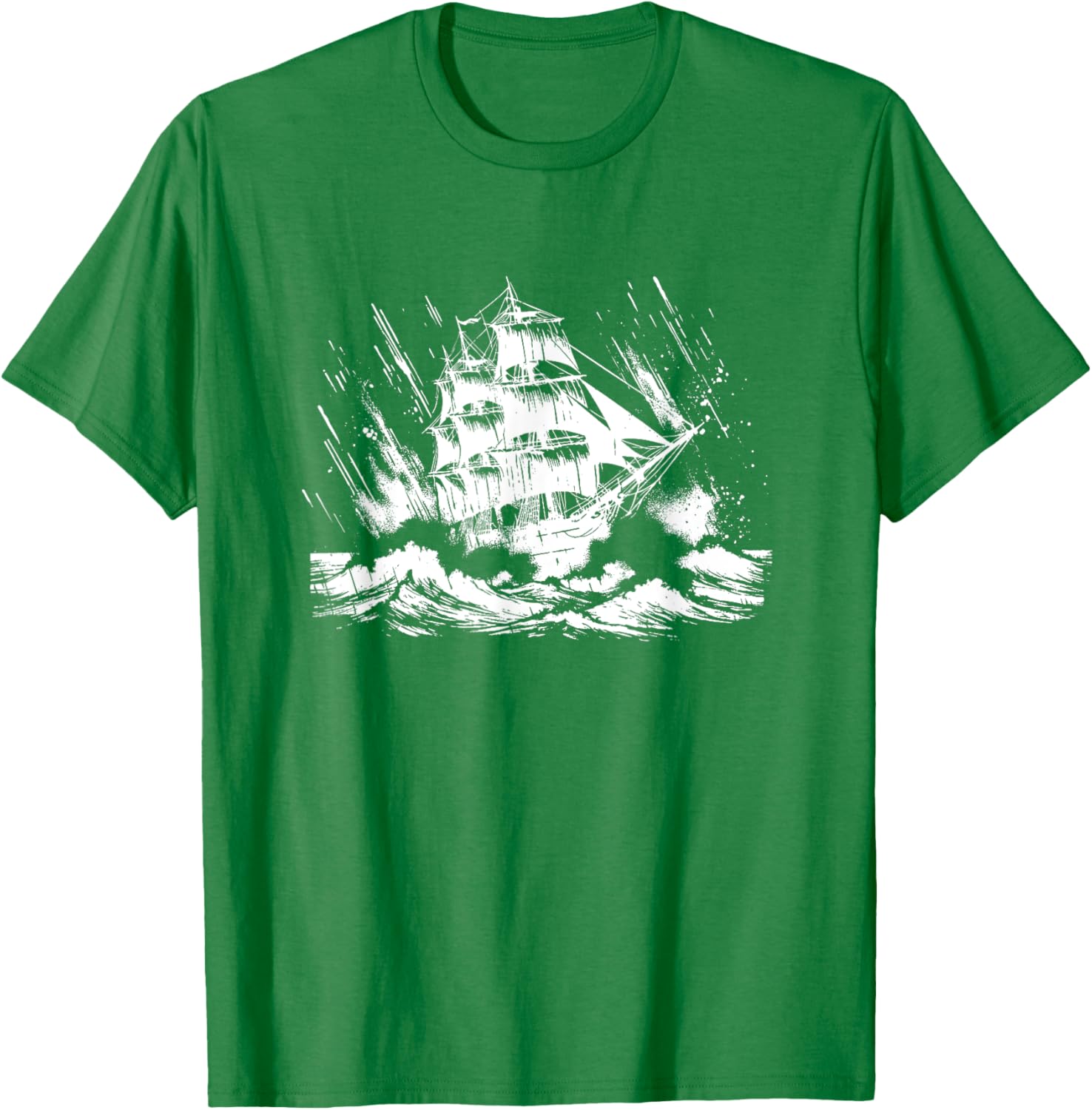 Snirt Three Master Sailing Ship T-Shirt Hoodie for Nautical Lovers - 3