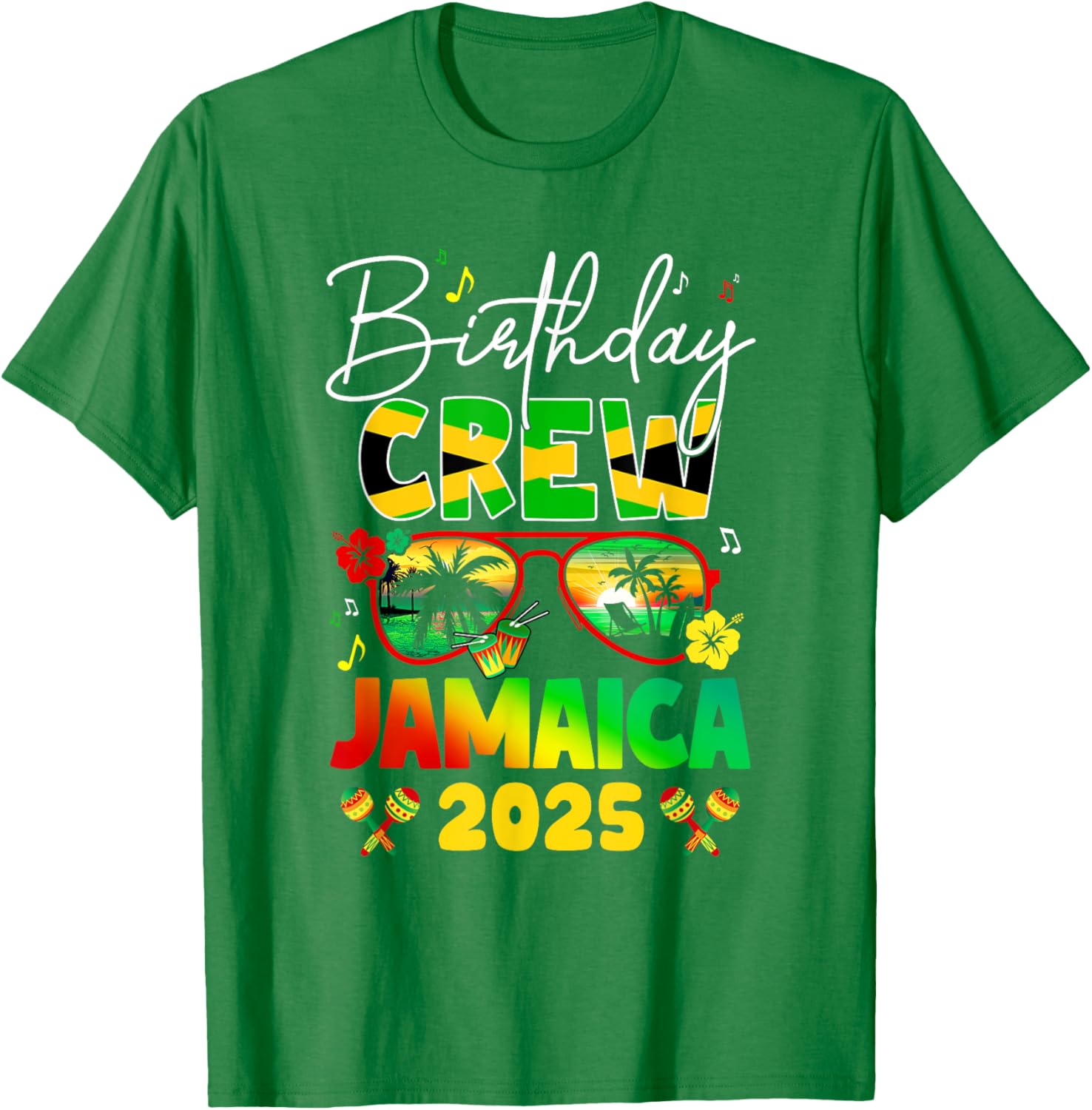 Birthday Crew Jamaica 2025 Birthday Girl Matching T-Shirt for Fun Parties - 18
