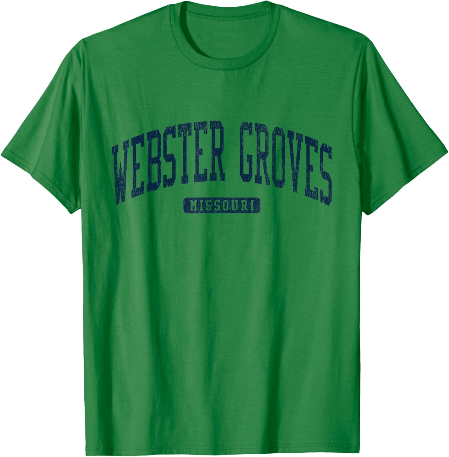 Webster Groves Missouri College Style Blue T-Shirt for Students and Alumni - 5