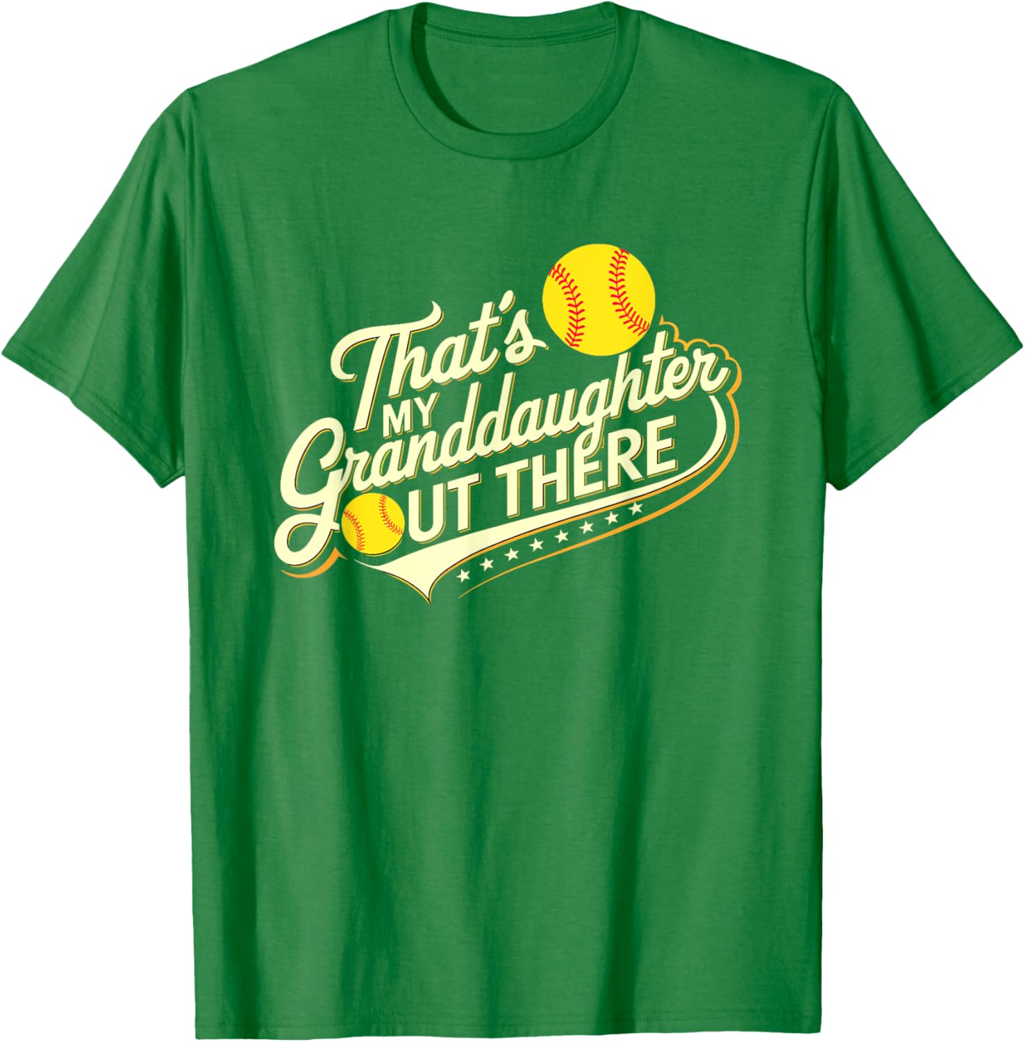 That's My Granddaughter Out There Softball Proud Family Fan T-Shirt - 16