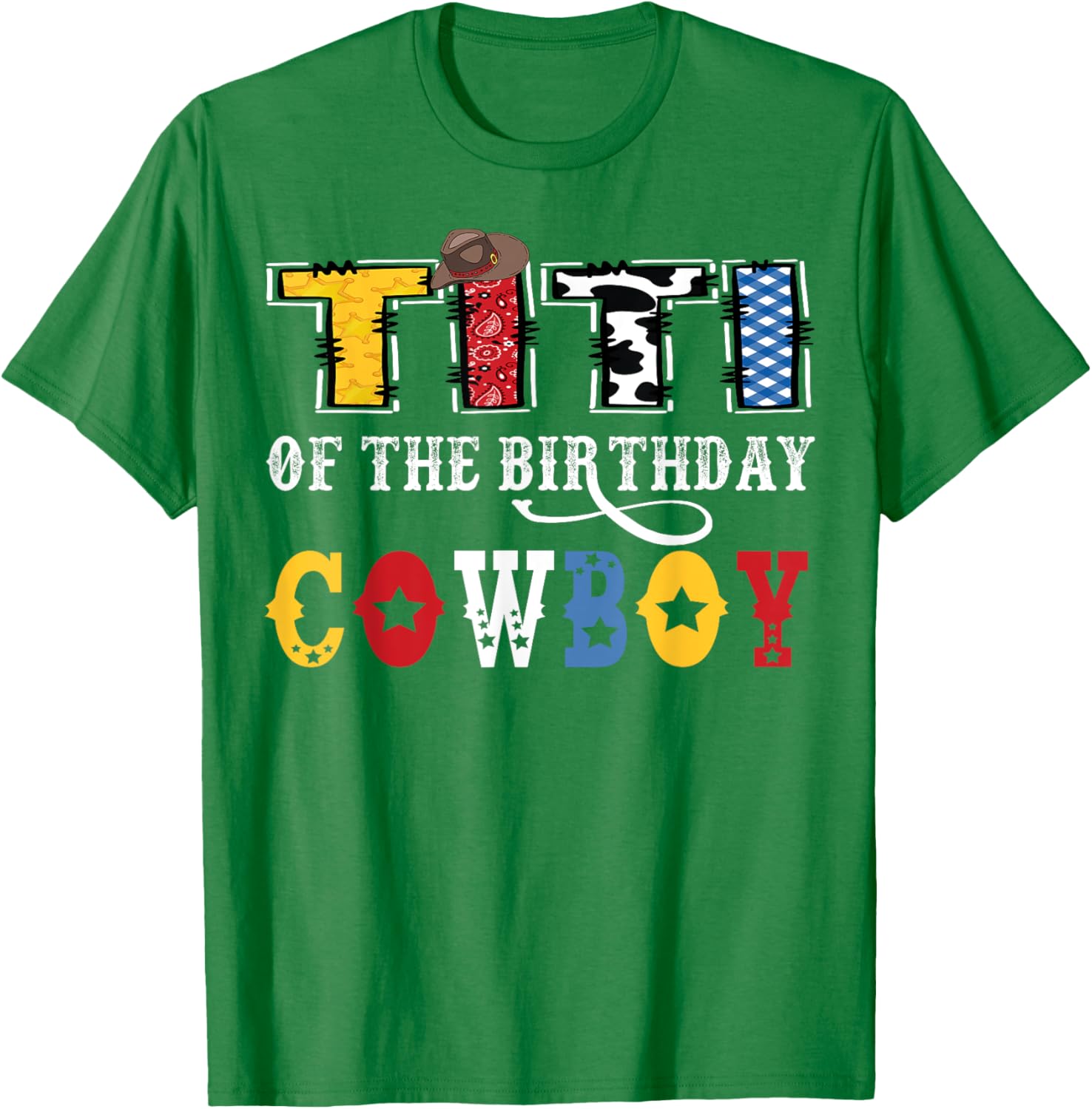 Titi Of The Birthday Cowboy Western Rodeo T-Shirt for Fun Celebrations - 7