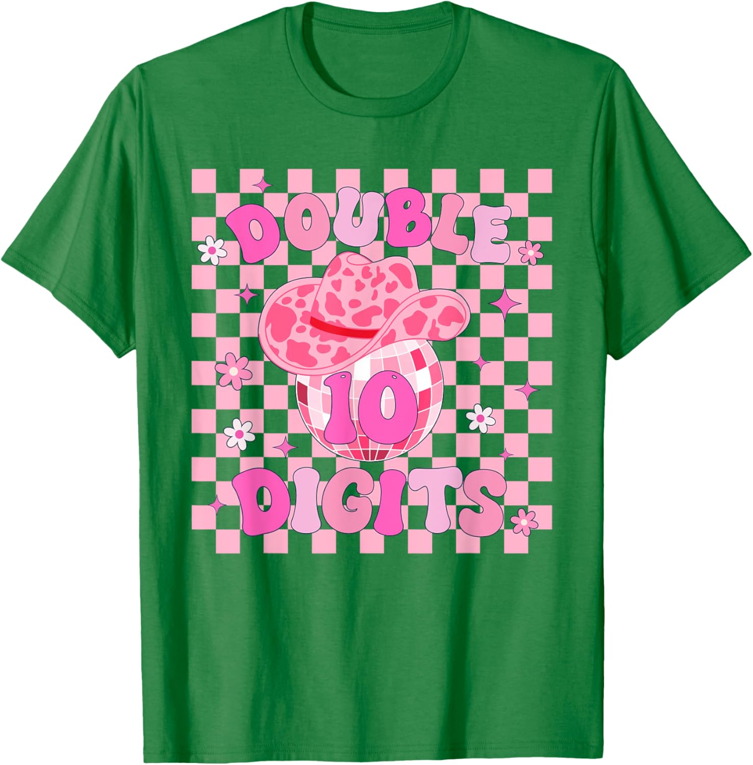 10th Birthday Rodeo Cowgirl T-Shirt for Girls - Fun Double Digits Tees - 5