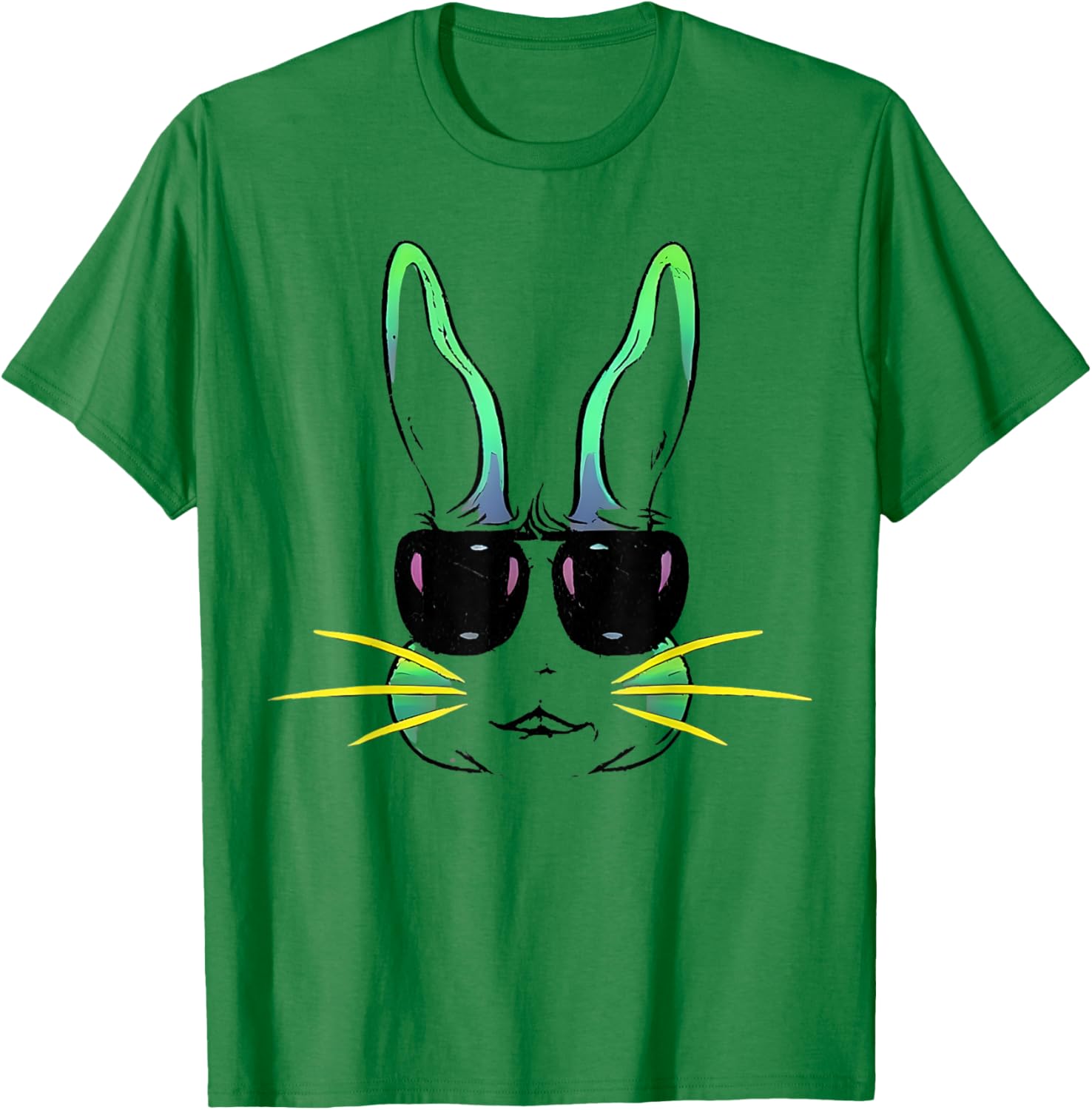 Cool Bunny Face Sunglasses T-Shirt for Fun Easter Celebrations - 9