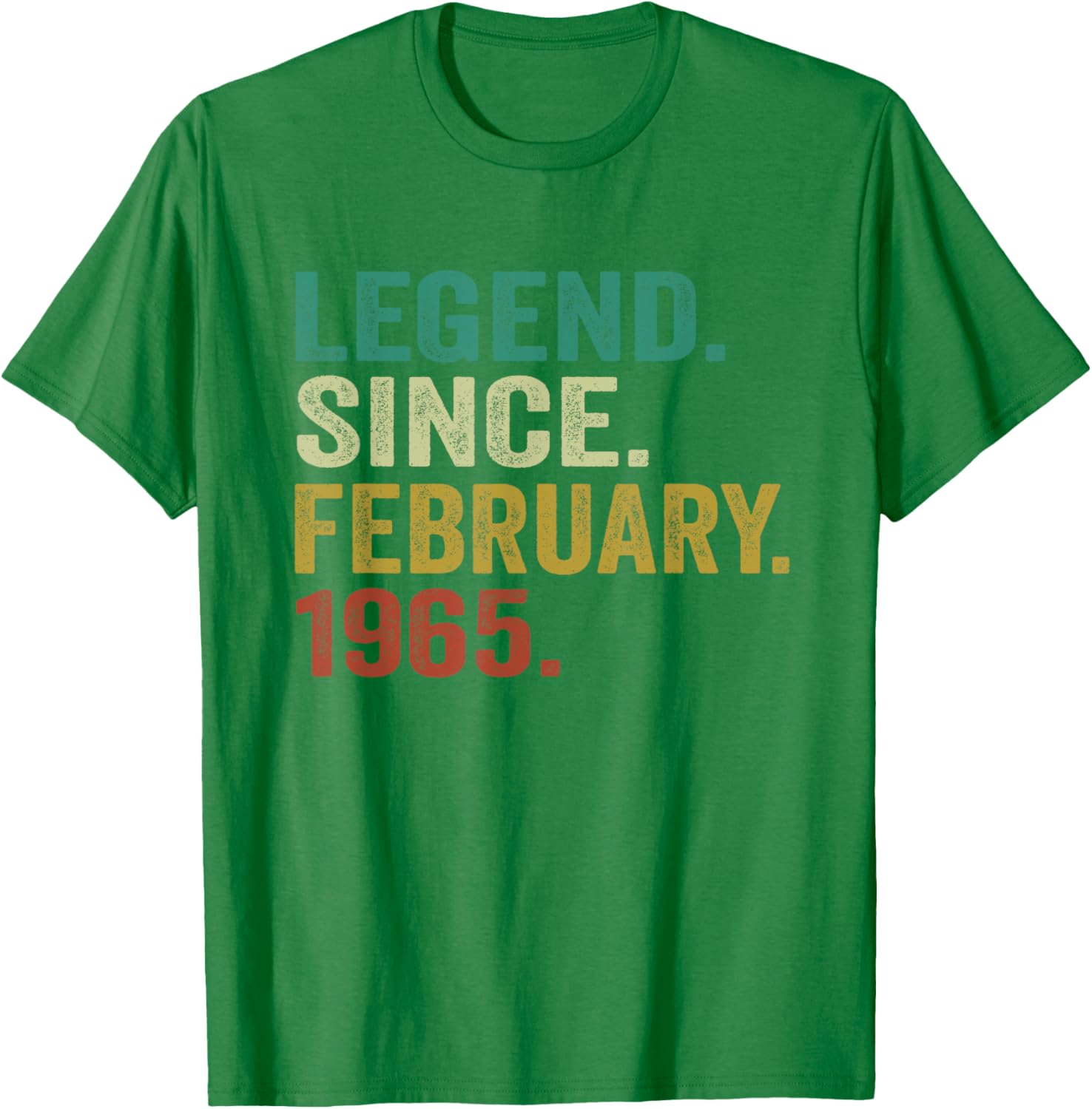 60th Birthday T-Shirt for Men and Women - Legend Since February 1965 - 13