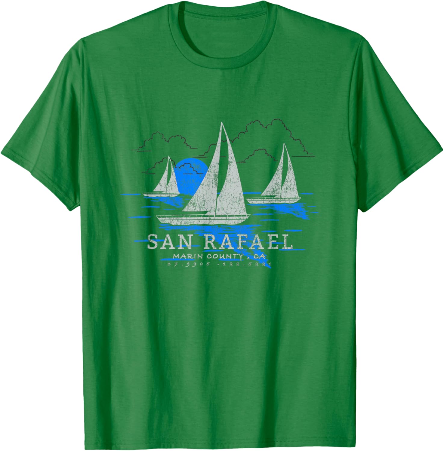 San Rafael California Yachting Souvenir T-Shirt for Nautical Lovers - 13