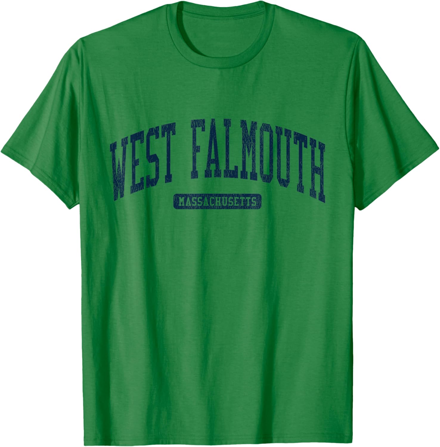 West Falmouth MA College University Stylish Blue T-Shirt for Casual Wear - 15