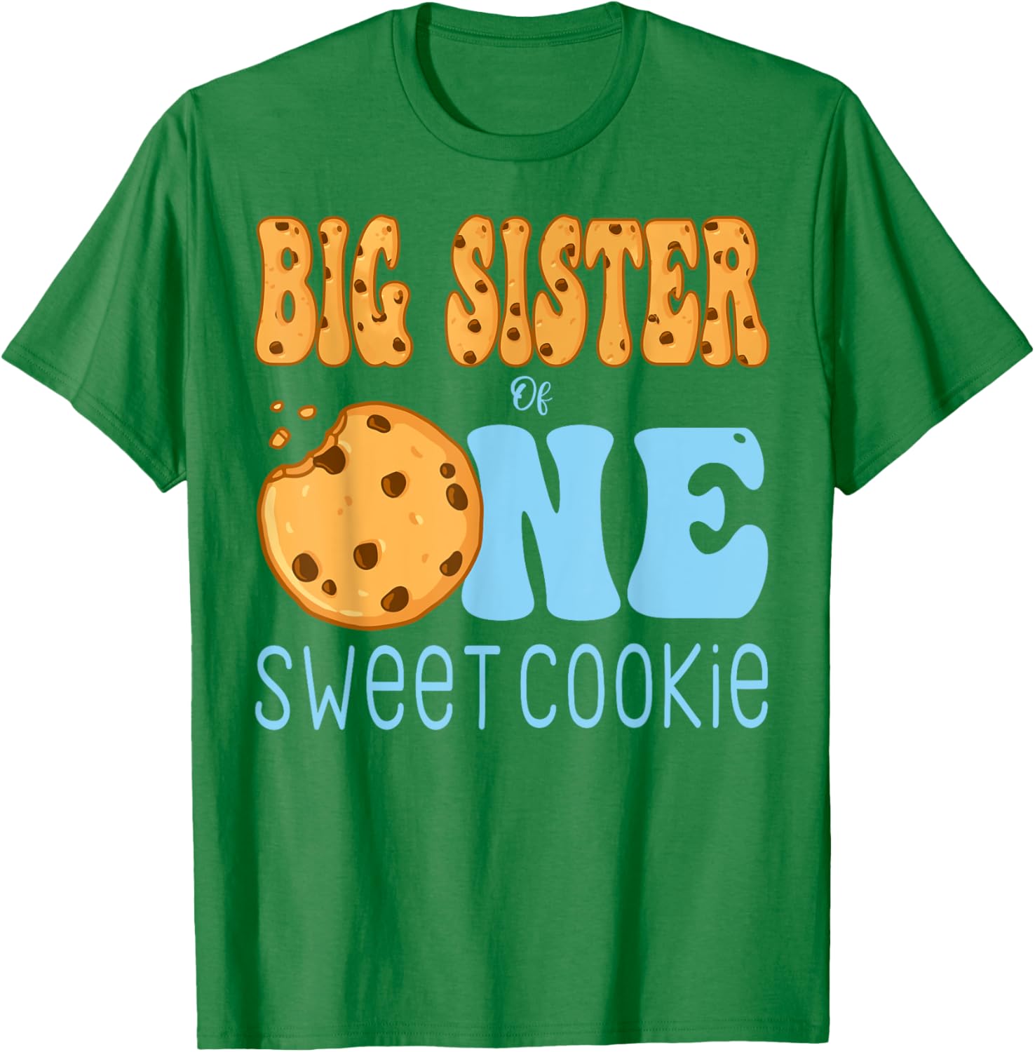 Big Sister Cookies and Milk Birthday Party T-Shirt for Kids - 7