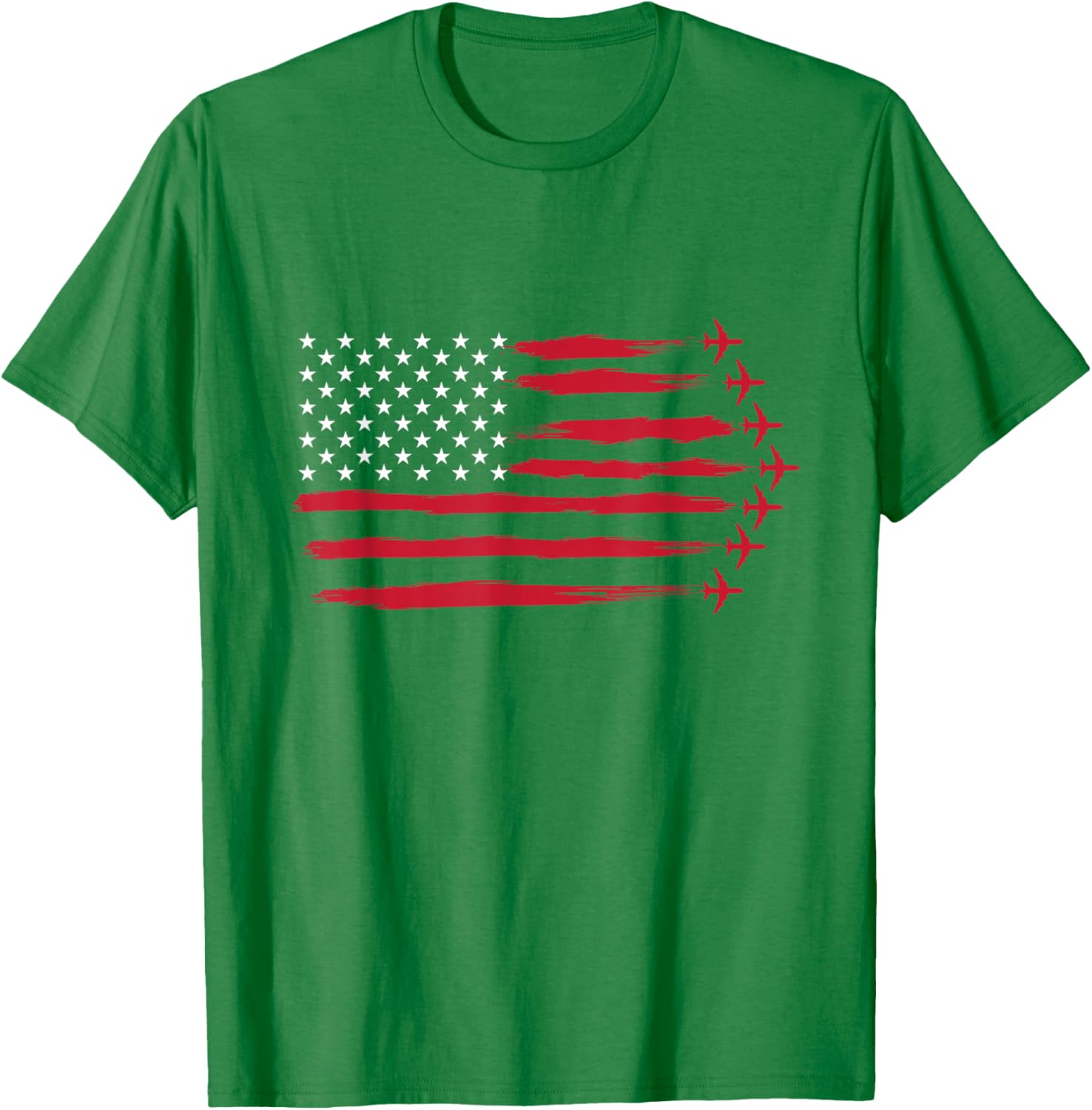 US Flag Airplanes T-Shirt for Airline Pilots and Aviation Lovers - 10