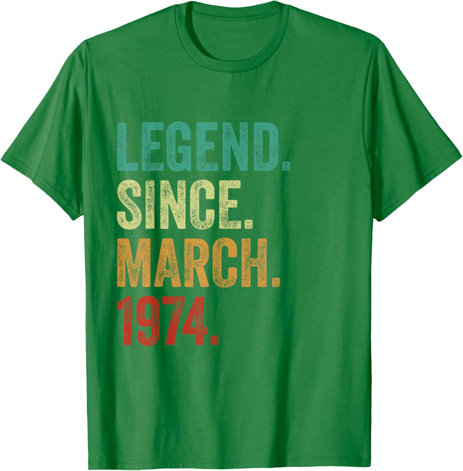 51 Years Old Legend Since March 1974 51st Birthday T-Shirt for Men - 6